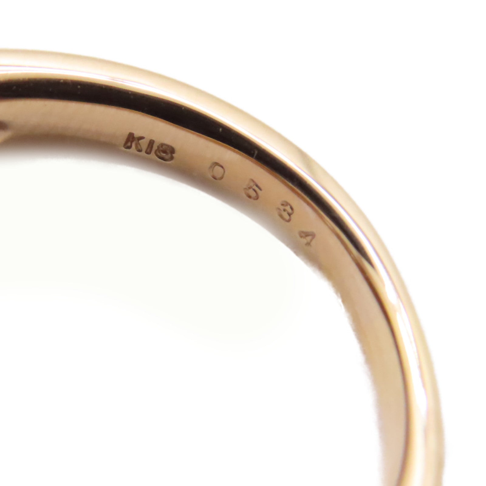 JEWELRY 【激減優惠】18K玫瑰金Diamond Ring 0.534ct/0.10ct鑽石戒指US#7.5