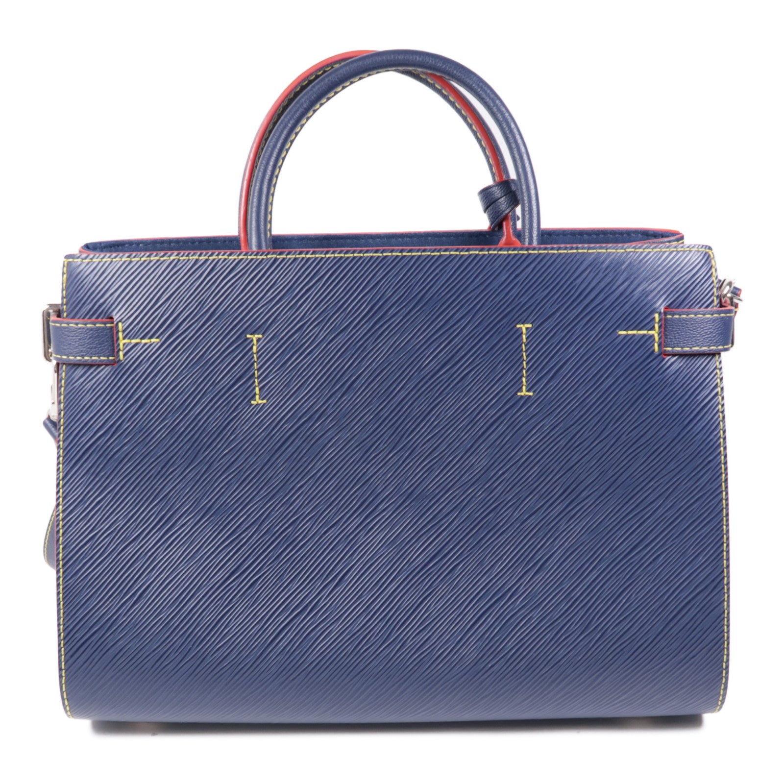 LOUIS VUITTON LV SHW Twist Tote Bag 2way Shoulder Hand Bag Epi M54980 Navy