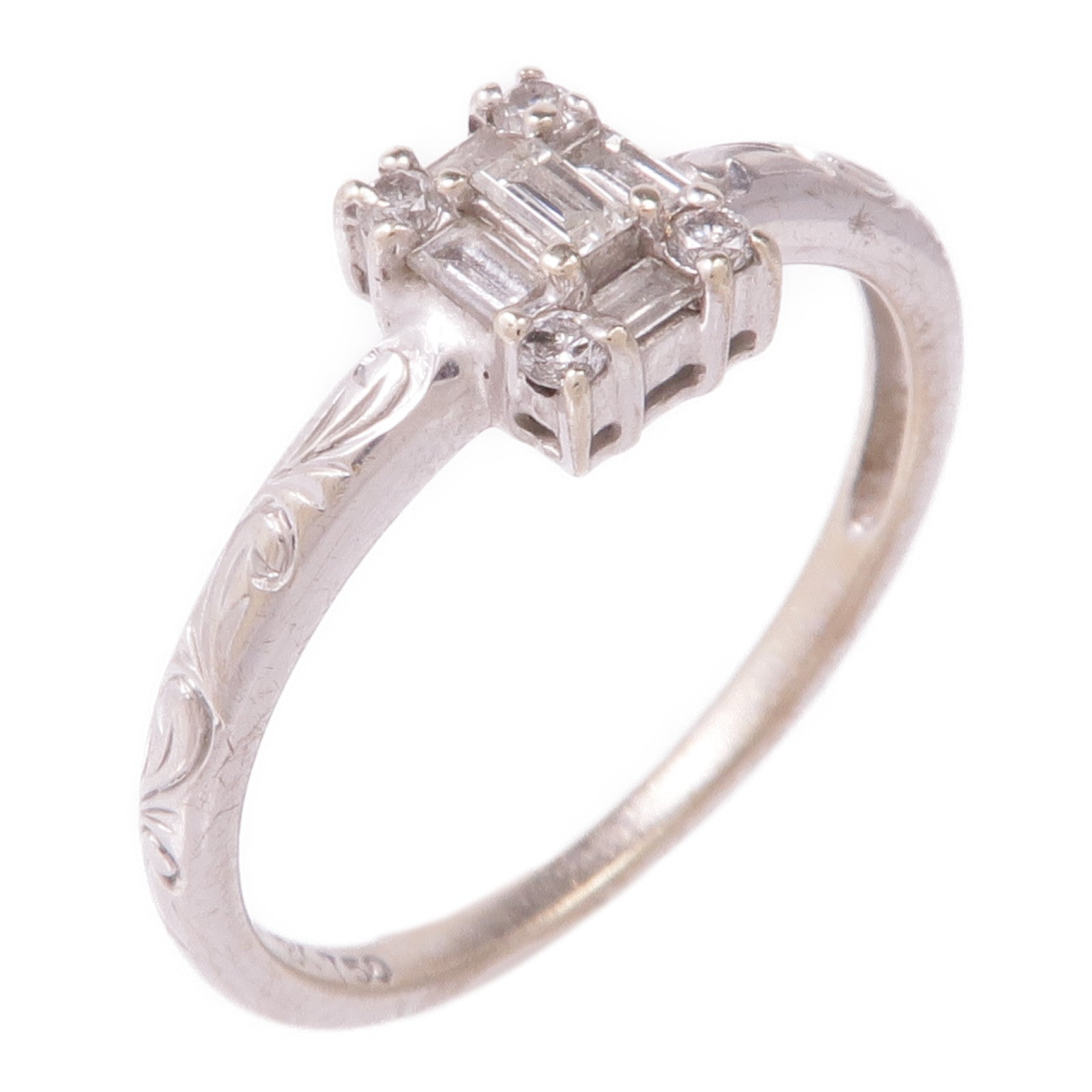 JEWELRY 【激減優惠】18K白金Diamond Ring鑽石戒指US#7.5