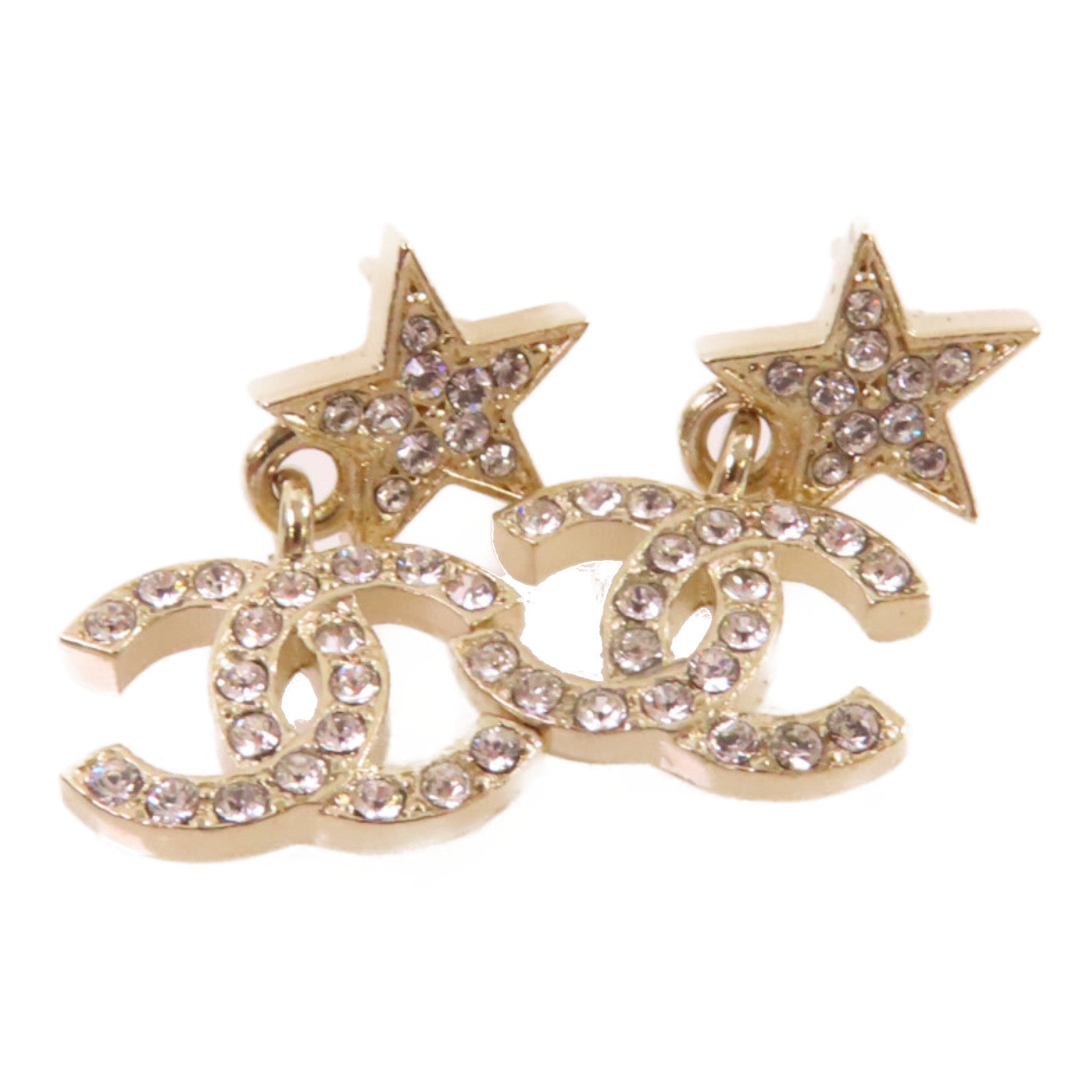 CHANEL 金屬CC Star Earrings耳環