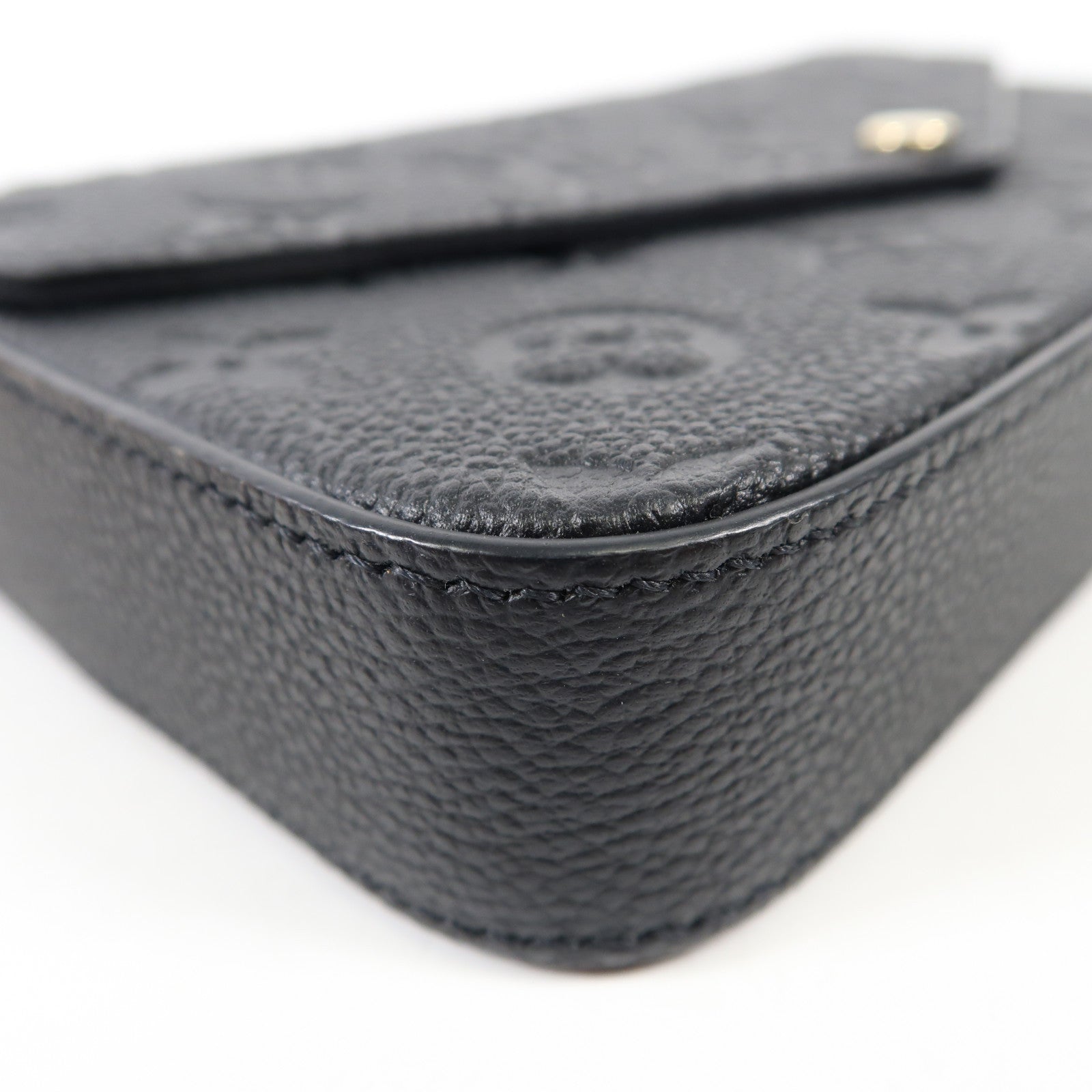 LOUIS VUITTON Monogram Empreinte Felicie Pochette 金扣鏈帶肩背袋