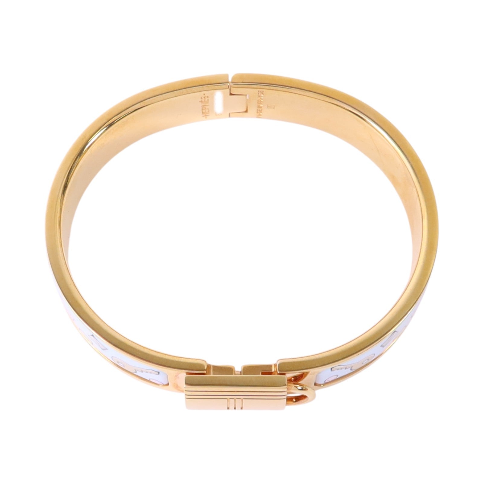 HERMES 金屬/琺瑯Clic Cadenas Bracelet金扣手鏈