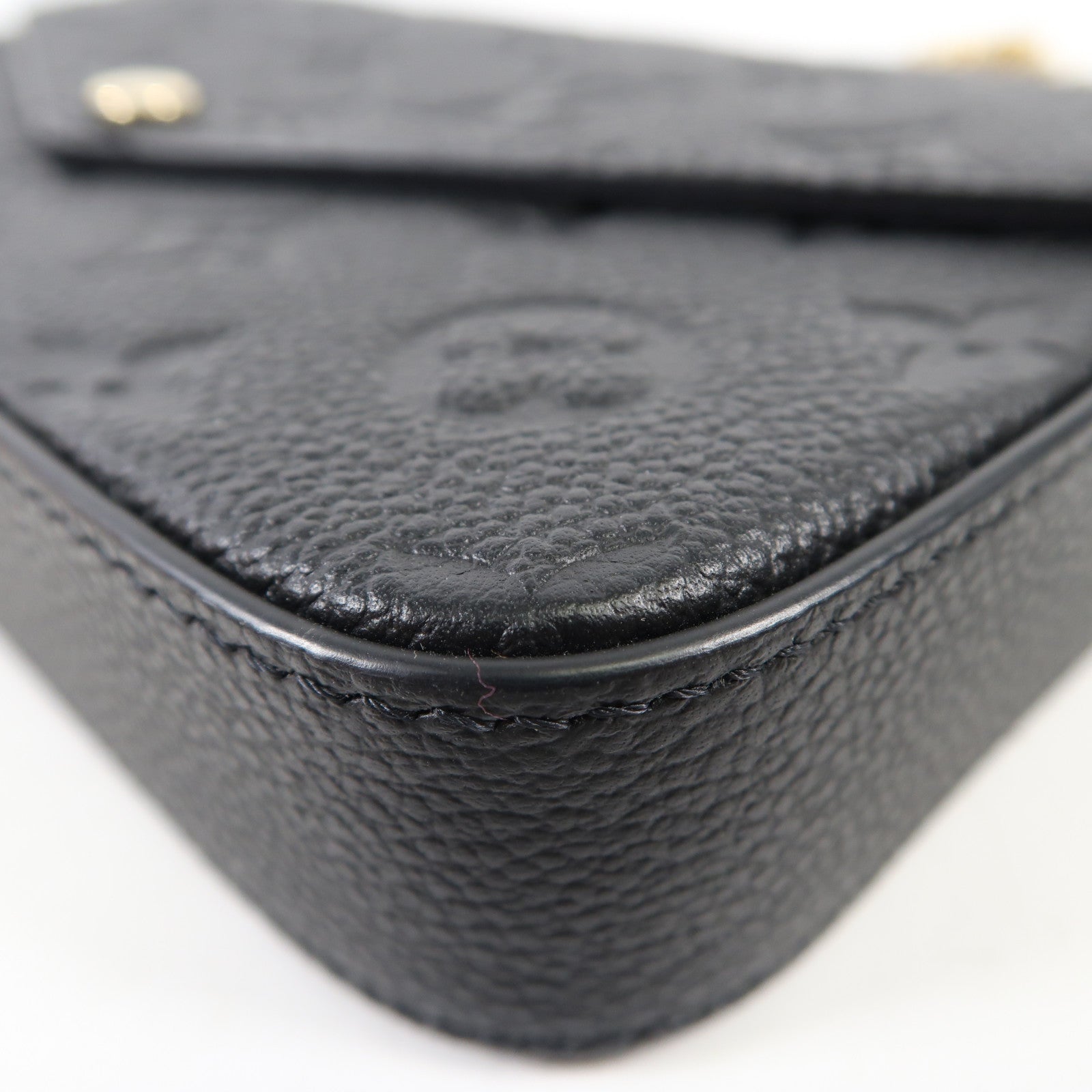 LOUIS VUITTON Monogram Empreinte Felicie Pochette 金扣鏈帶肩背袋