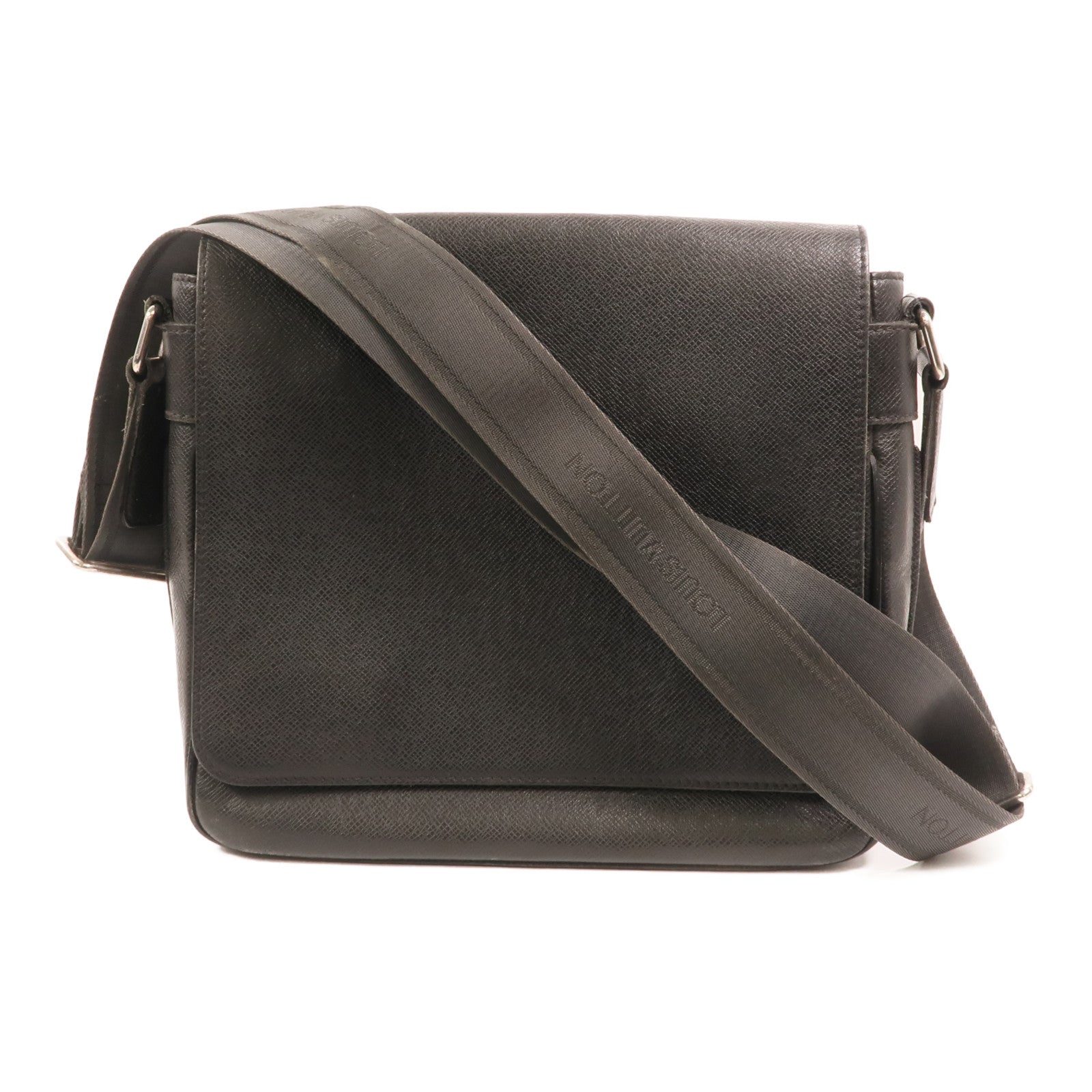 LOUIS VUITTON Taiga Roman PM銀扣肩背袋
