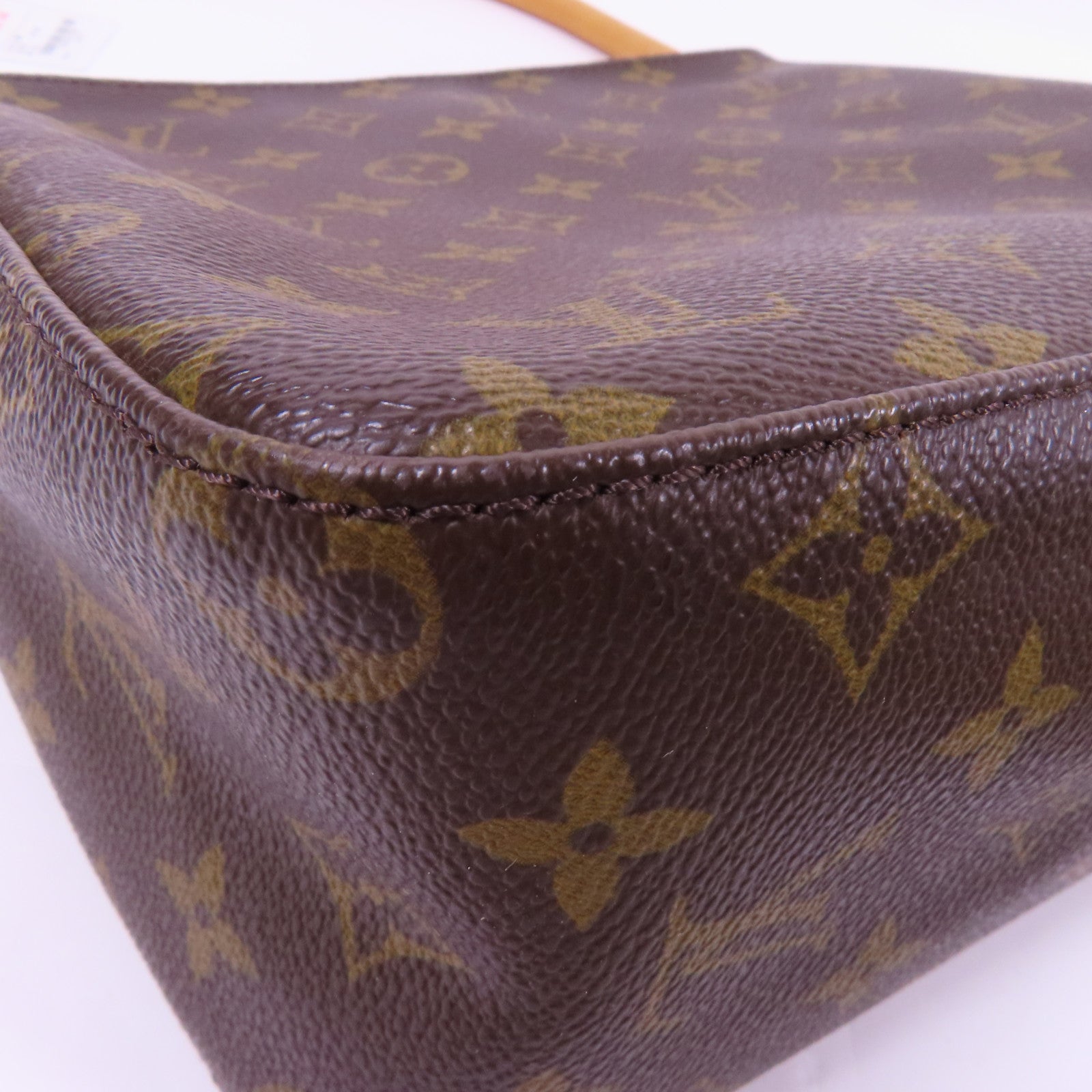 LOUIS VUITTON Monogram Looping MM金扣肩背袋棕色