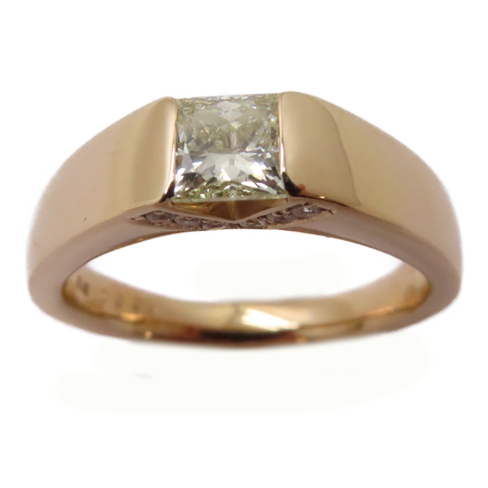 JEWELRY 【激減優惠】18K玫瑰金Diamond Ring 0.534ct/0.10ct鑽石戒指US#7.5