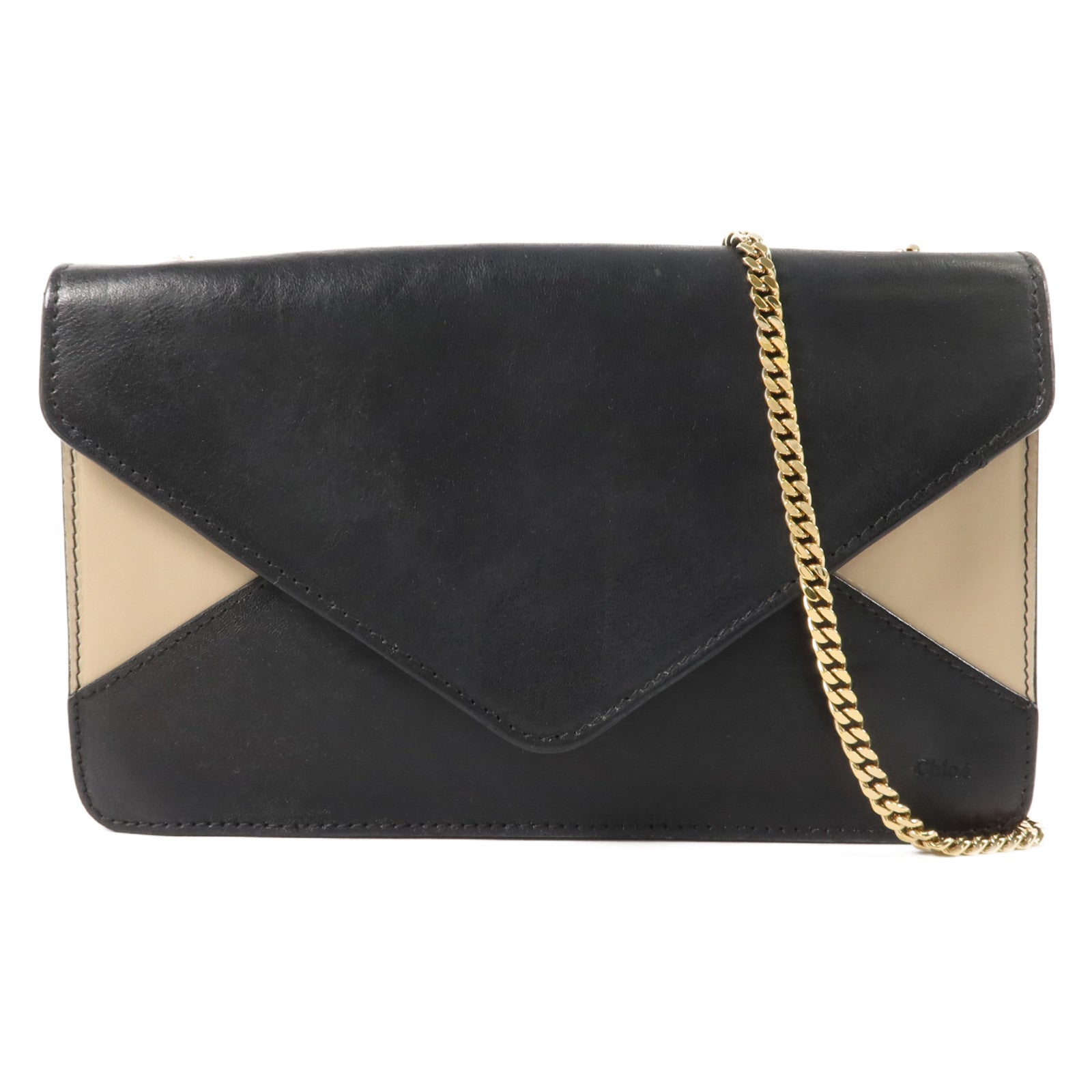 Chloe 牛皮皮革Chain Shoulder Bag鏈帶肩背袋
