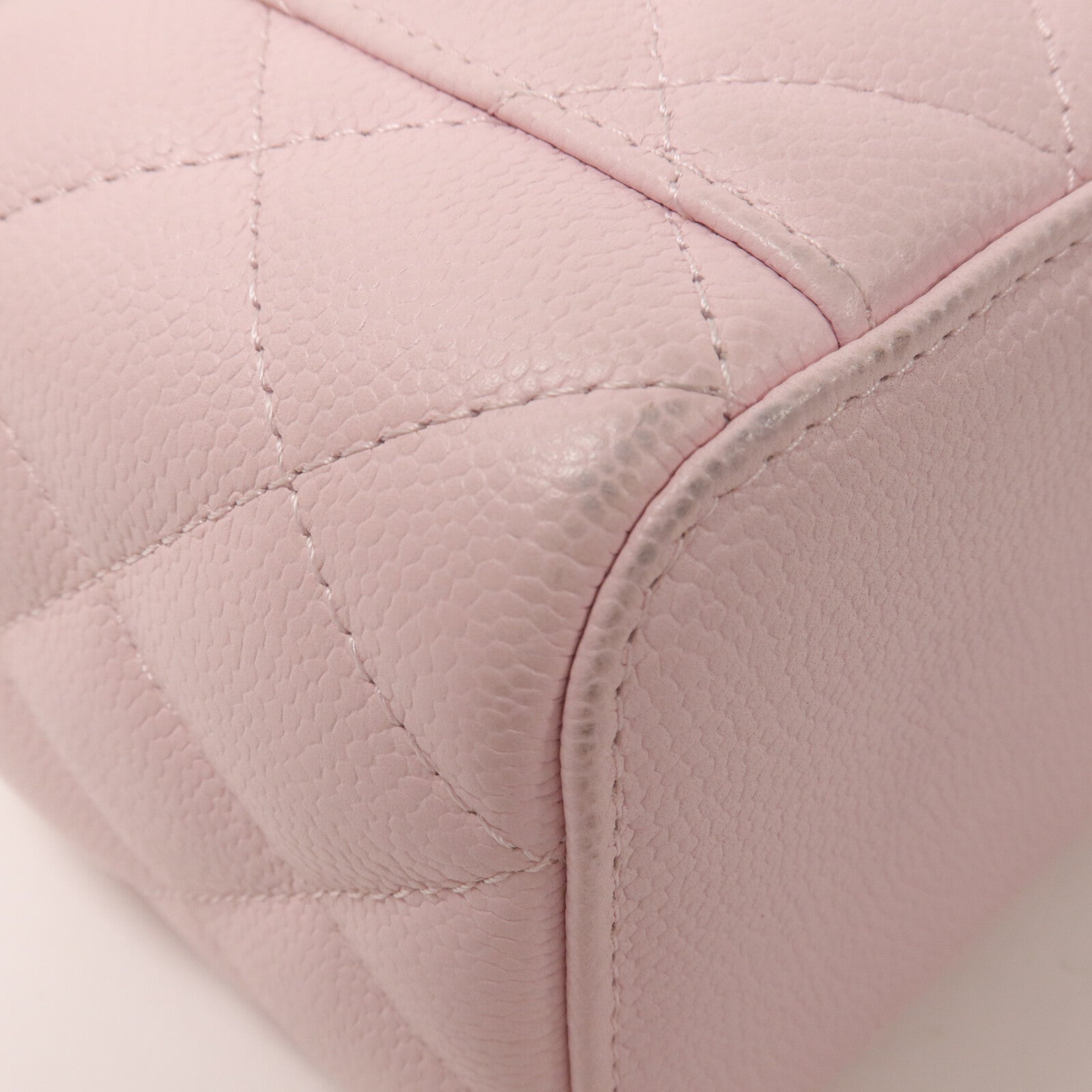 CHANEL 牛皮皮革Vanity Case鏈帶肩背袋