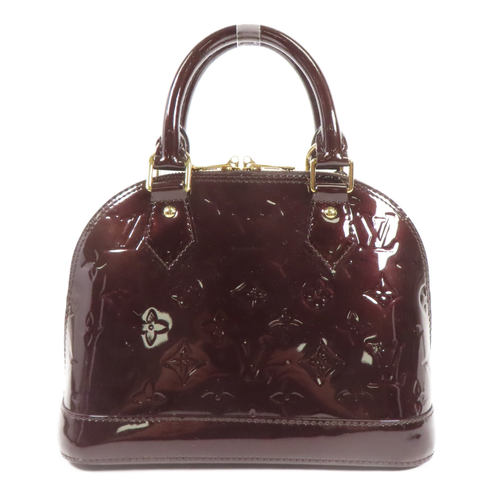 LOUIS VUITTON Vernis Alma BB金扣手挽肩背兩用袋