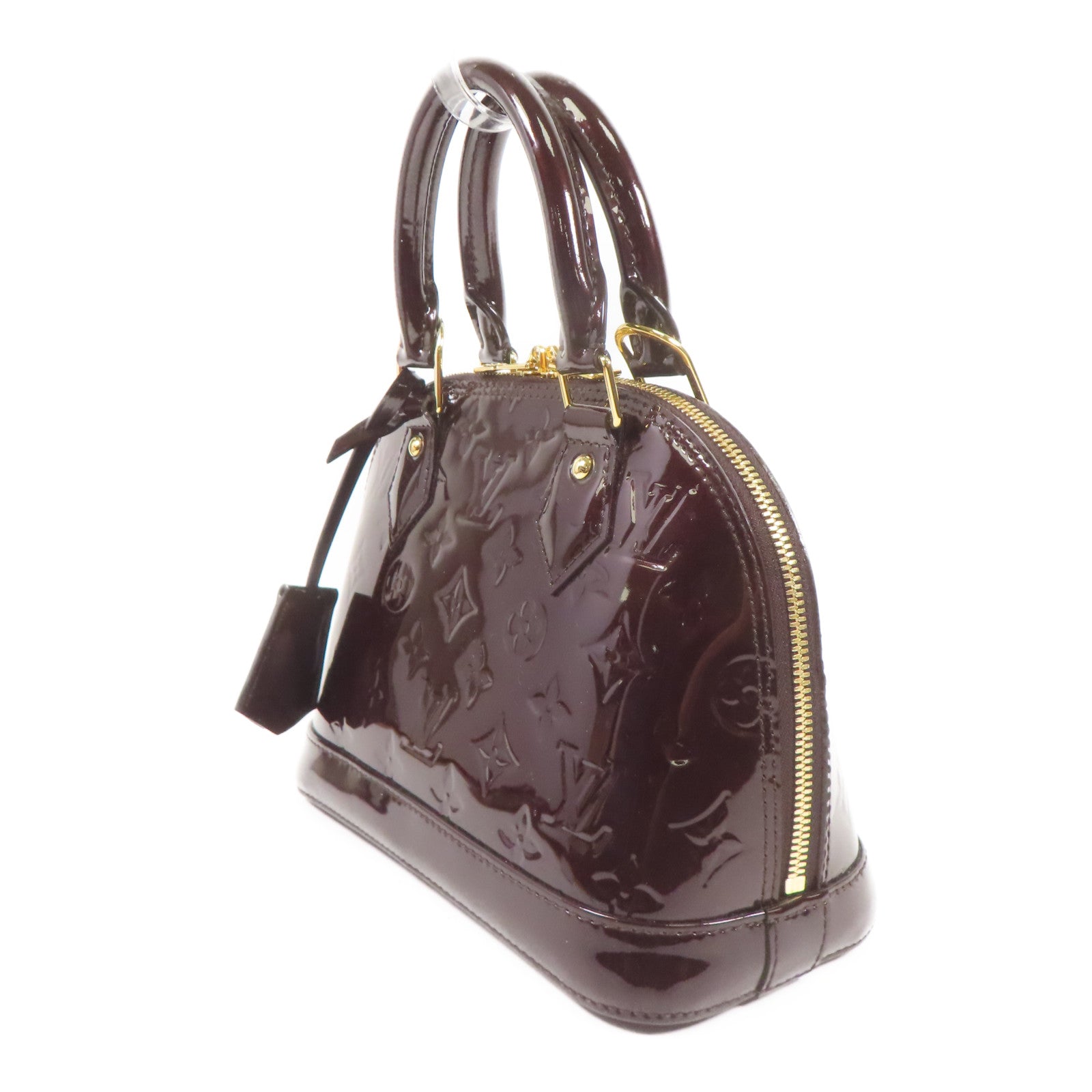 LOUIS VUITTON Vernis Alma BB金扣手挽肩背兩用袋