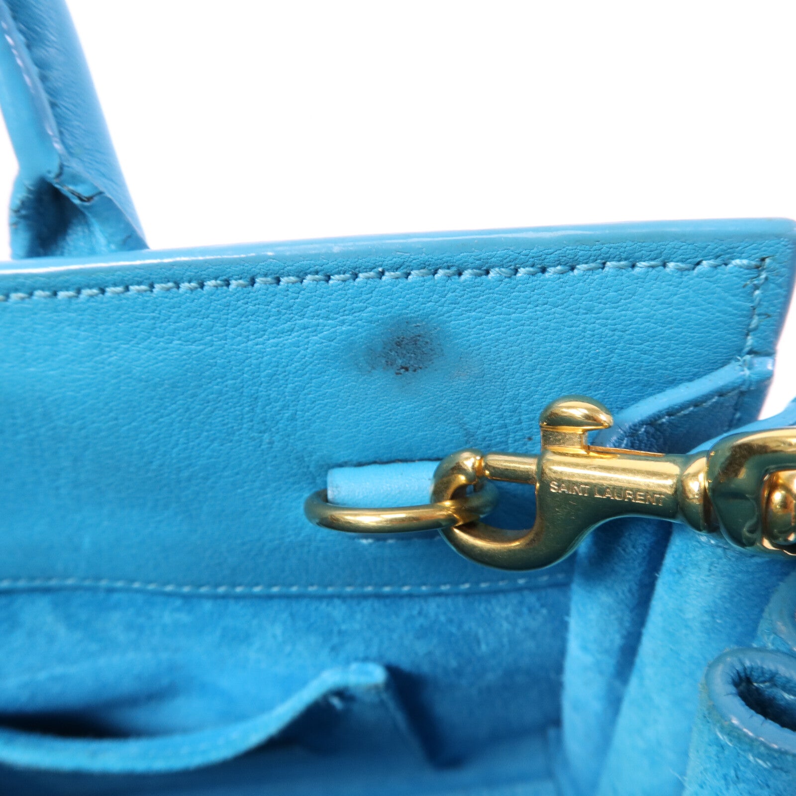 SAINT LAURENT 牛皮皮革Sac De Jour金扣手挽肩背兩用袋