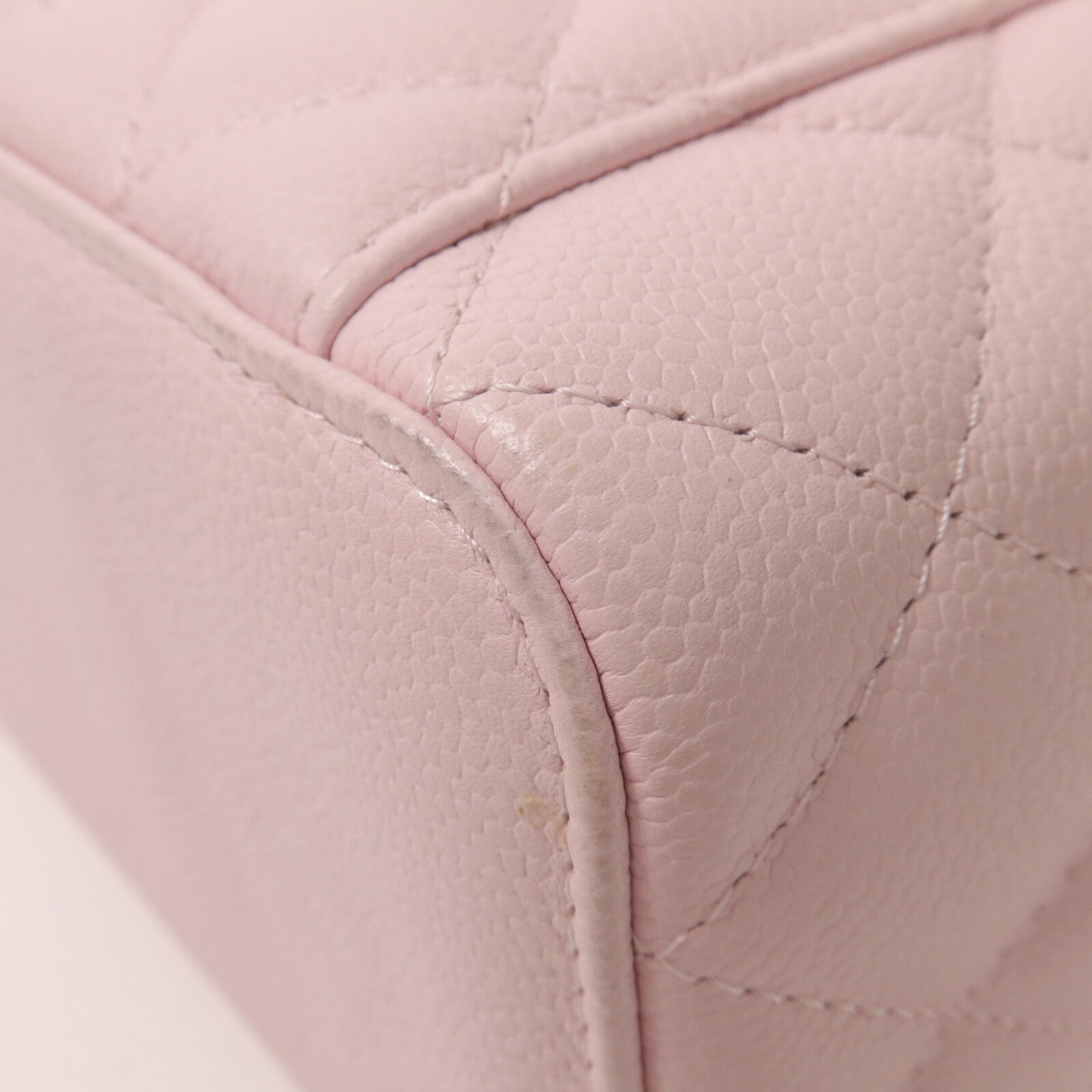 CHANEL 牛皮皮革Vanity Case鏈帶肩背袋