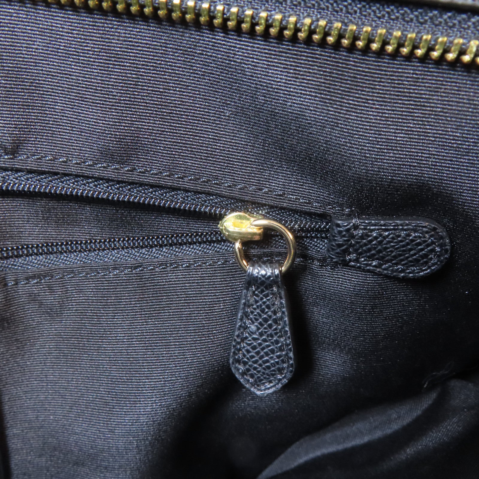 COACH 牛皮皮革Tote Bag金扣手挽袋黑色