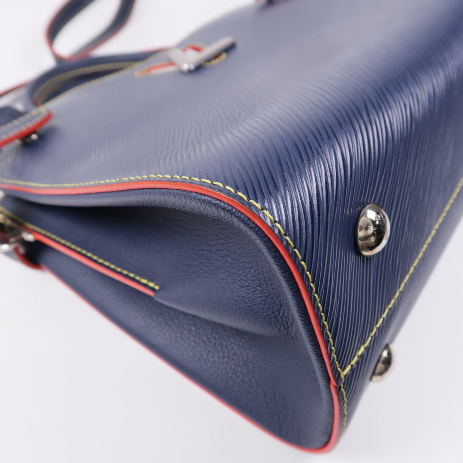 LOUIS VUITTON LV SHW Twist Tote Bag 2way Shoulder Hand Bag Epi M54980 Navy