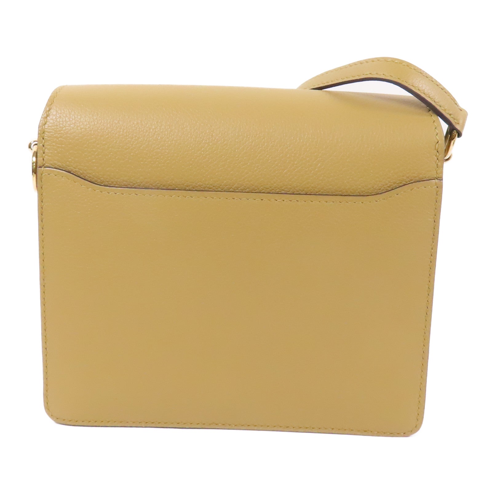 HERMES Evercolor皮革Roulis Mini金扣肩背袋Poussiere