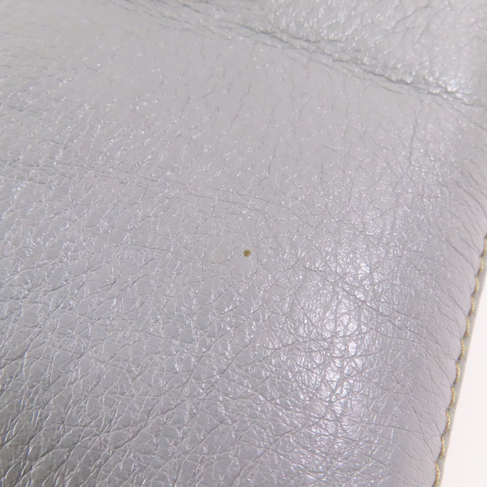 GUCCI GG GHW Tote Bag 201482 Calfskin Leather Gray