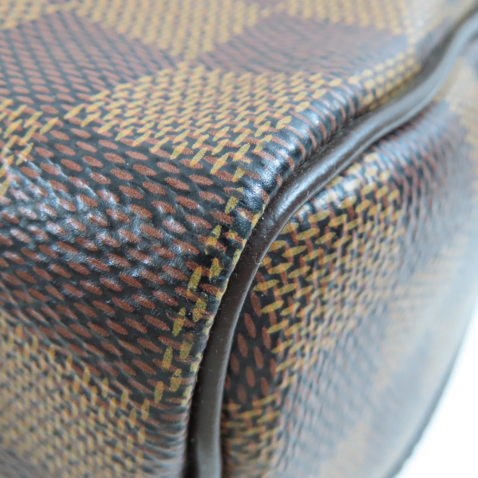 LOUIS VUITTON Damier Speedy Bandouliere 25金扣手挽肩背兩用袋棕色