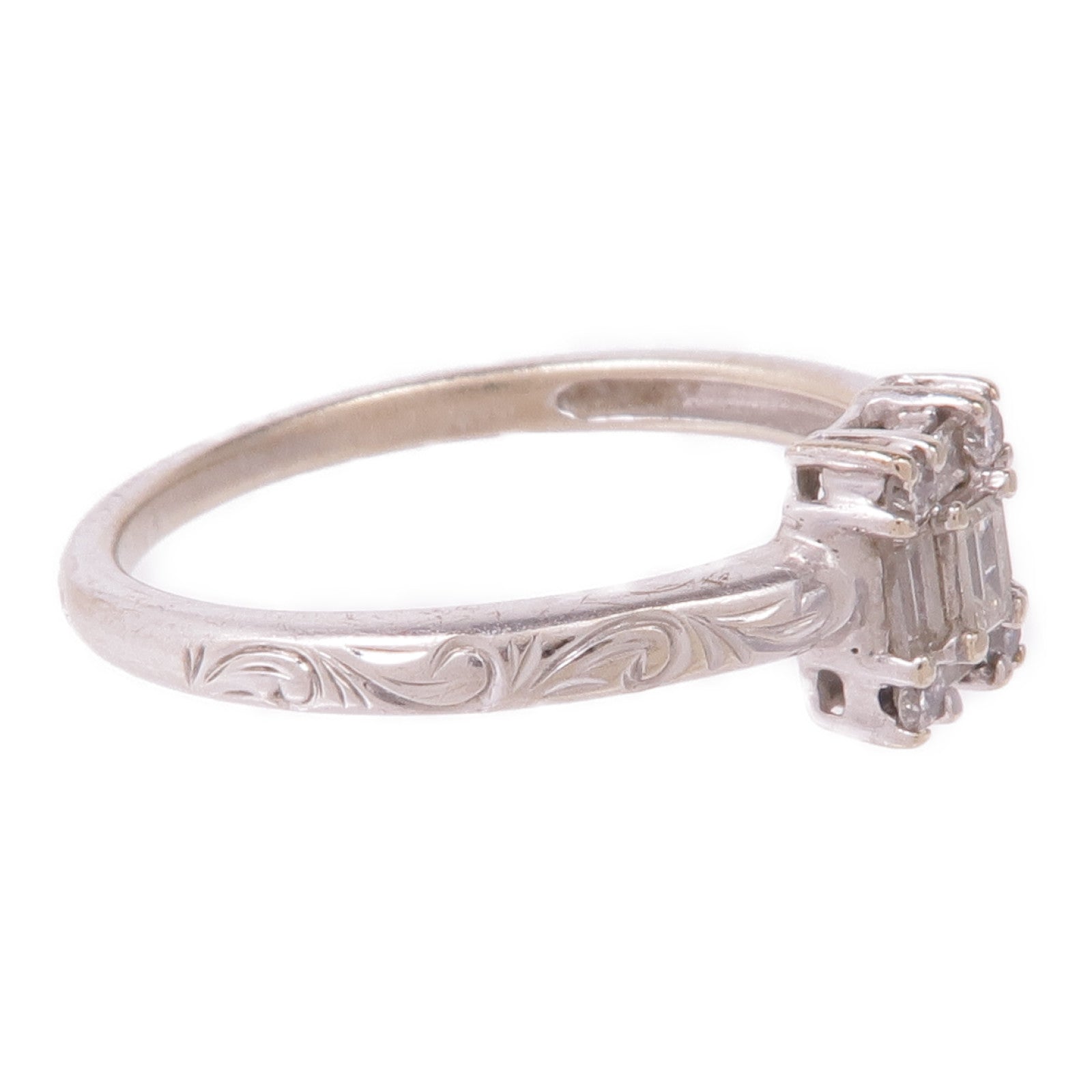 JEWELRY 【激減優惠】18K白金Diamond Ring鑽石戒指US#7.5