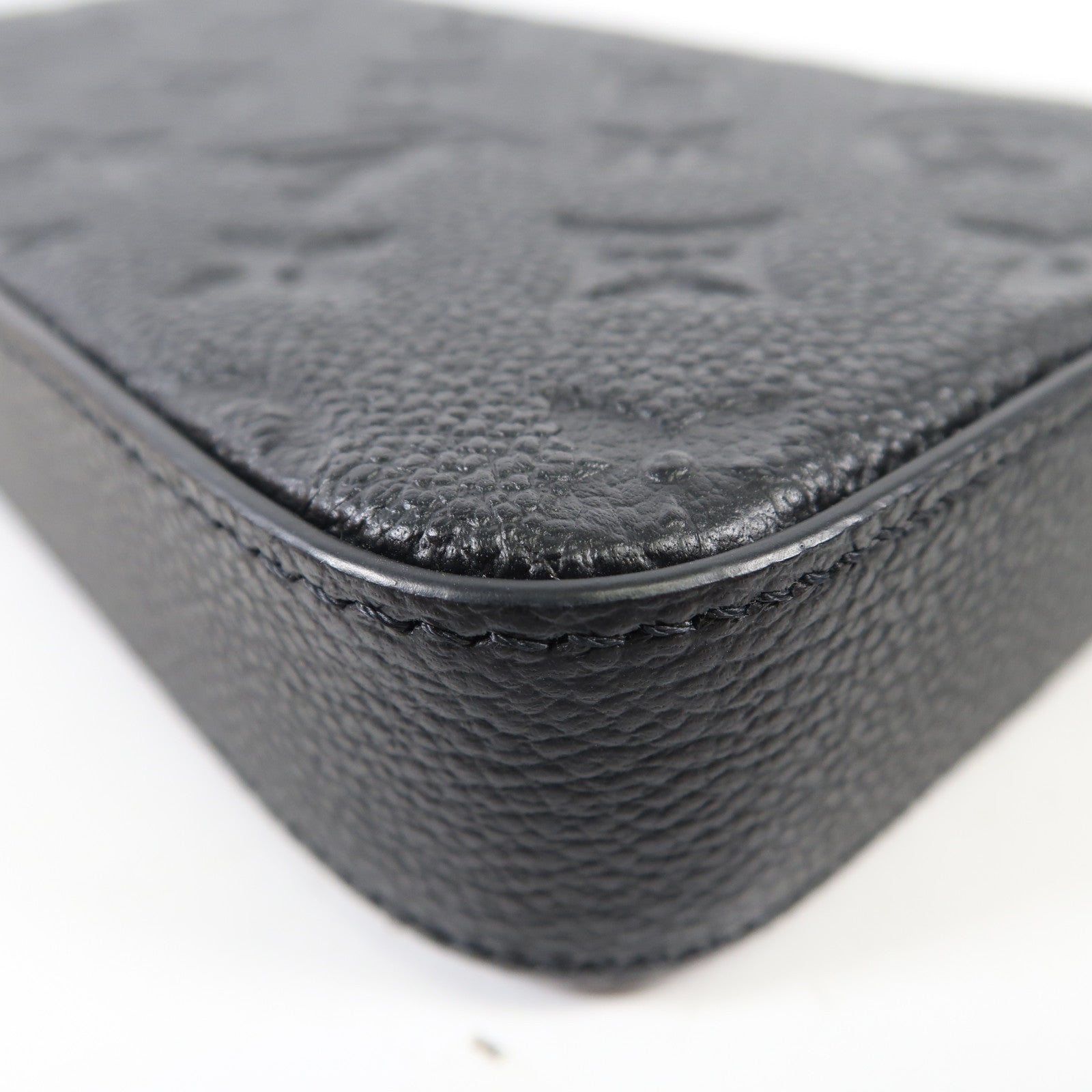 LOUIS VUITTON Monogram Empreinte Felicie Pochette 金扣鏈帶肩背袋