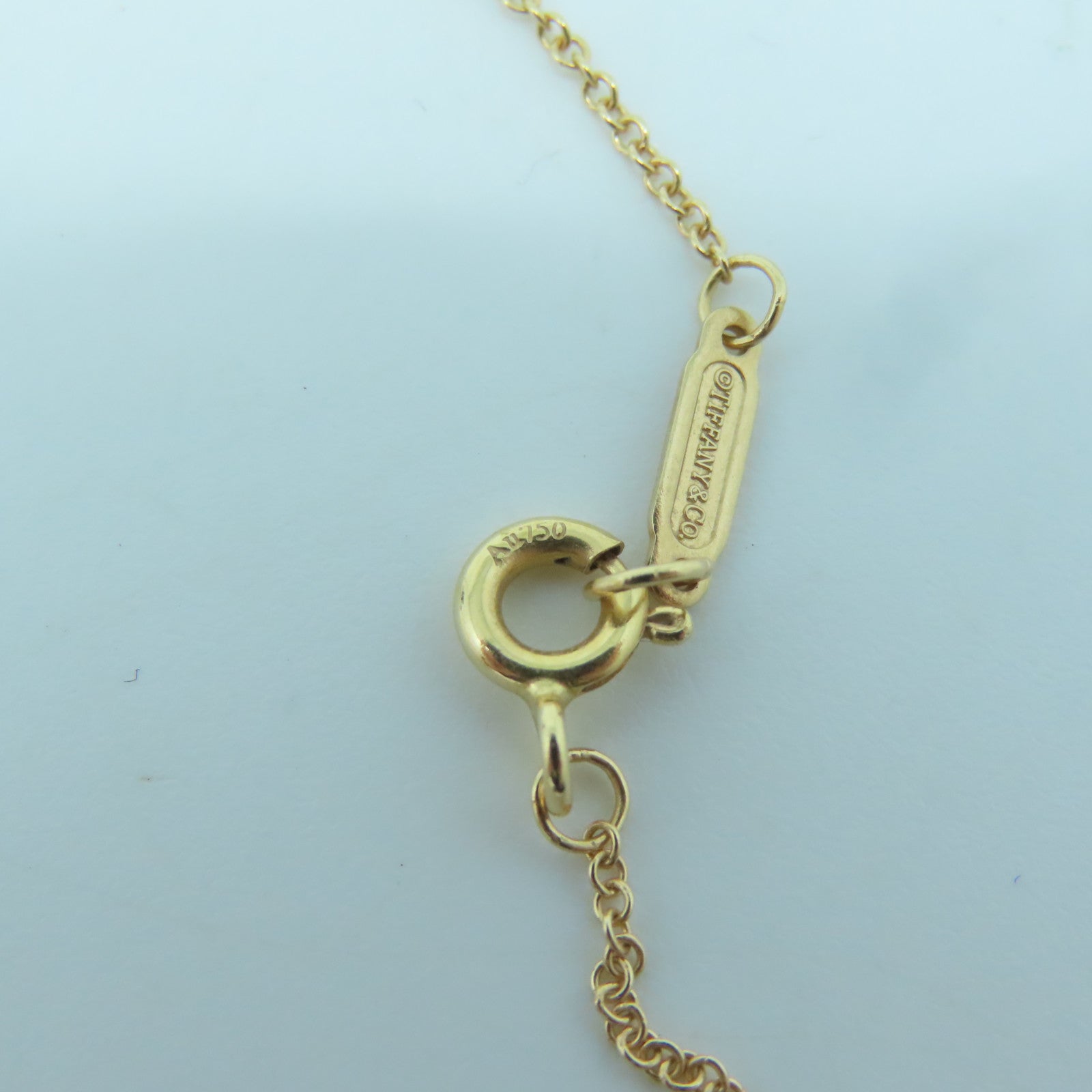 TIFFANY＆CO 【激減優惠】18K黃金Keys Fleur Necklace項鍊