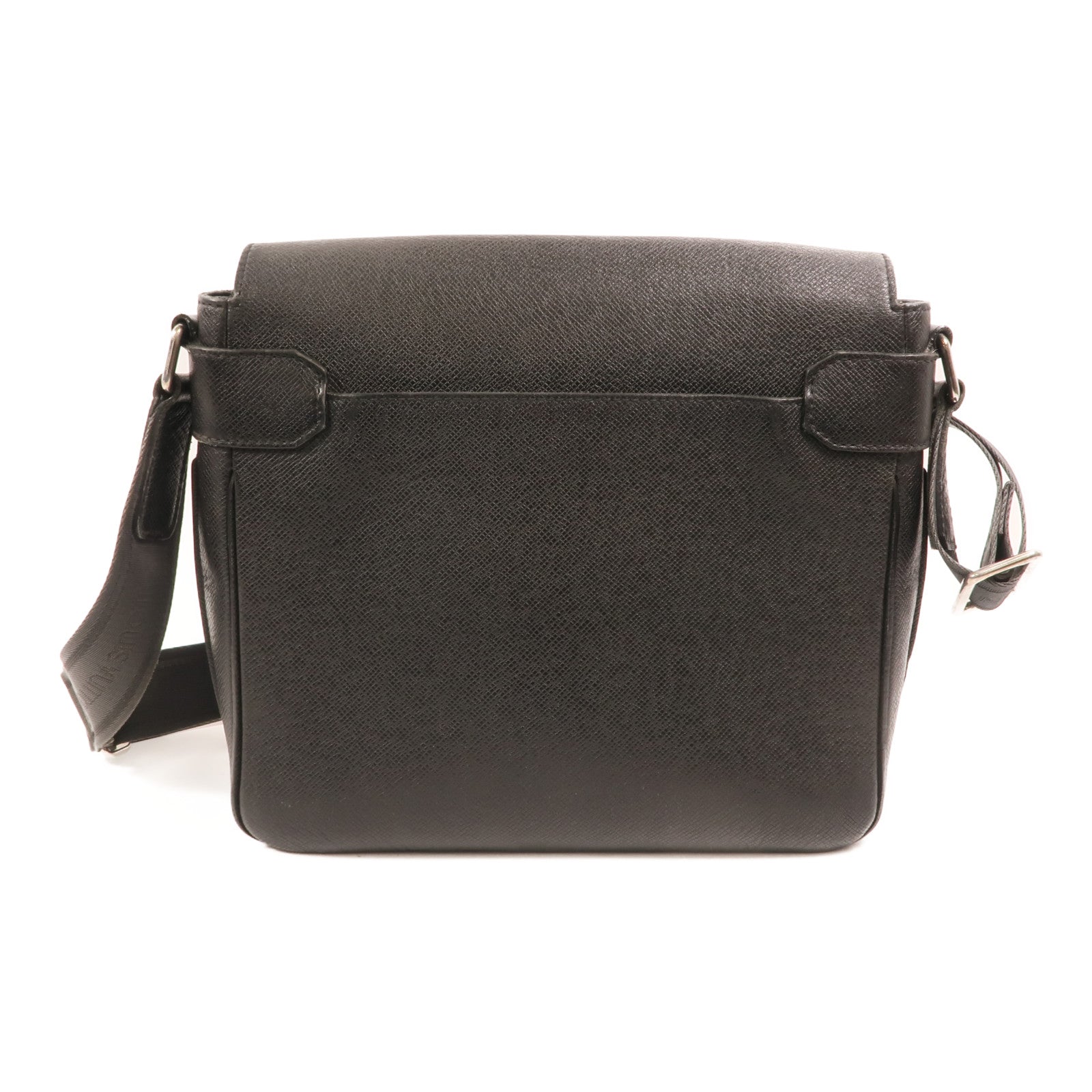 LOUIS VUITTON Taiga Roman PM銀扣肩背袋