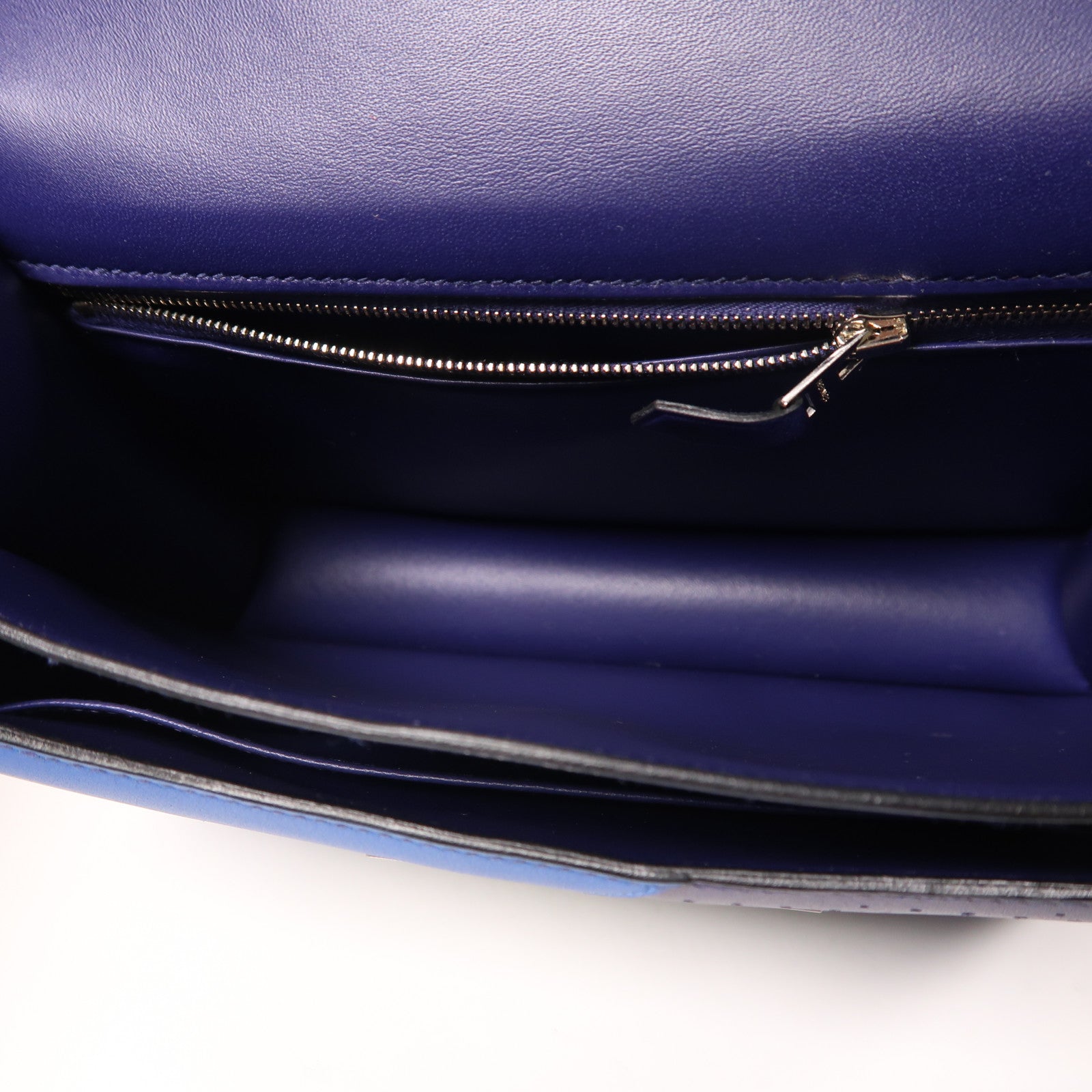 HERMES 鱷魚皮革/蜥蝪皮革/Swift皮革Constance 24銀扣肩背袋Lizard Blue Encre/Blue Zellige/Vert Cypress/Blue Nuit/Bleu de Malte