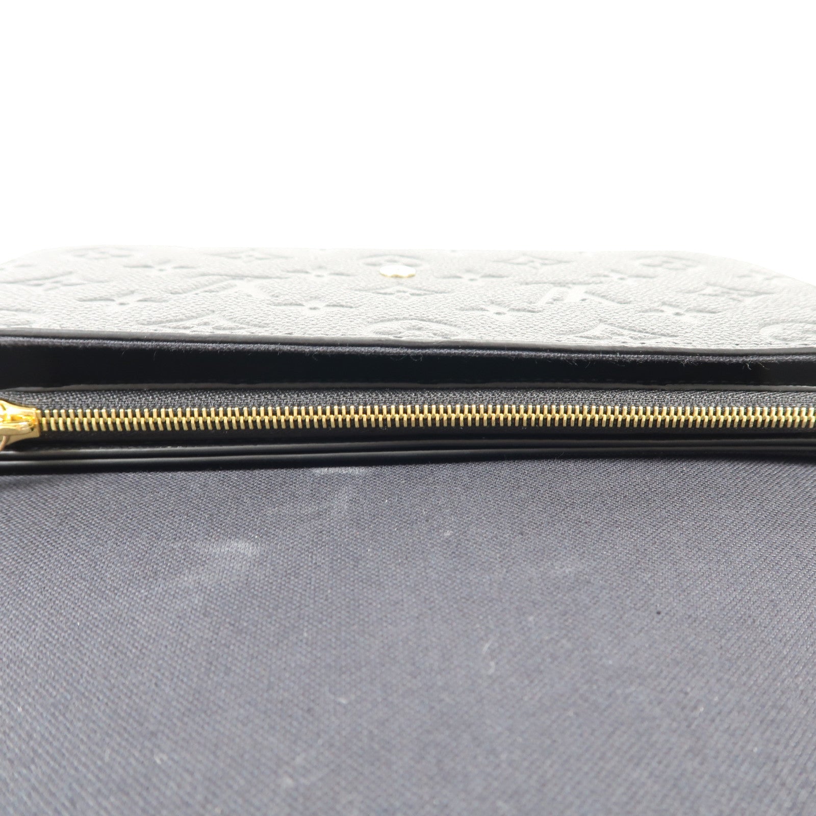 LOUIS VUITTON Monogram Empreinte Felicie Pochette 金扣鏈帶肩背袋