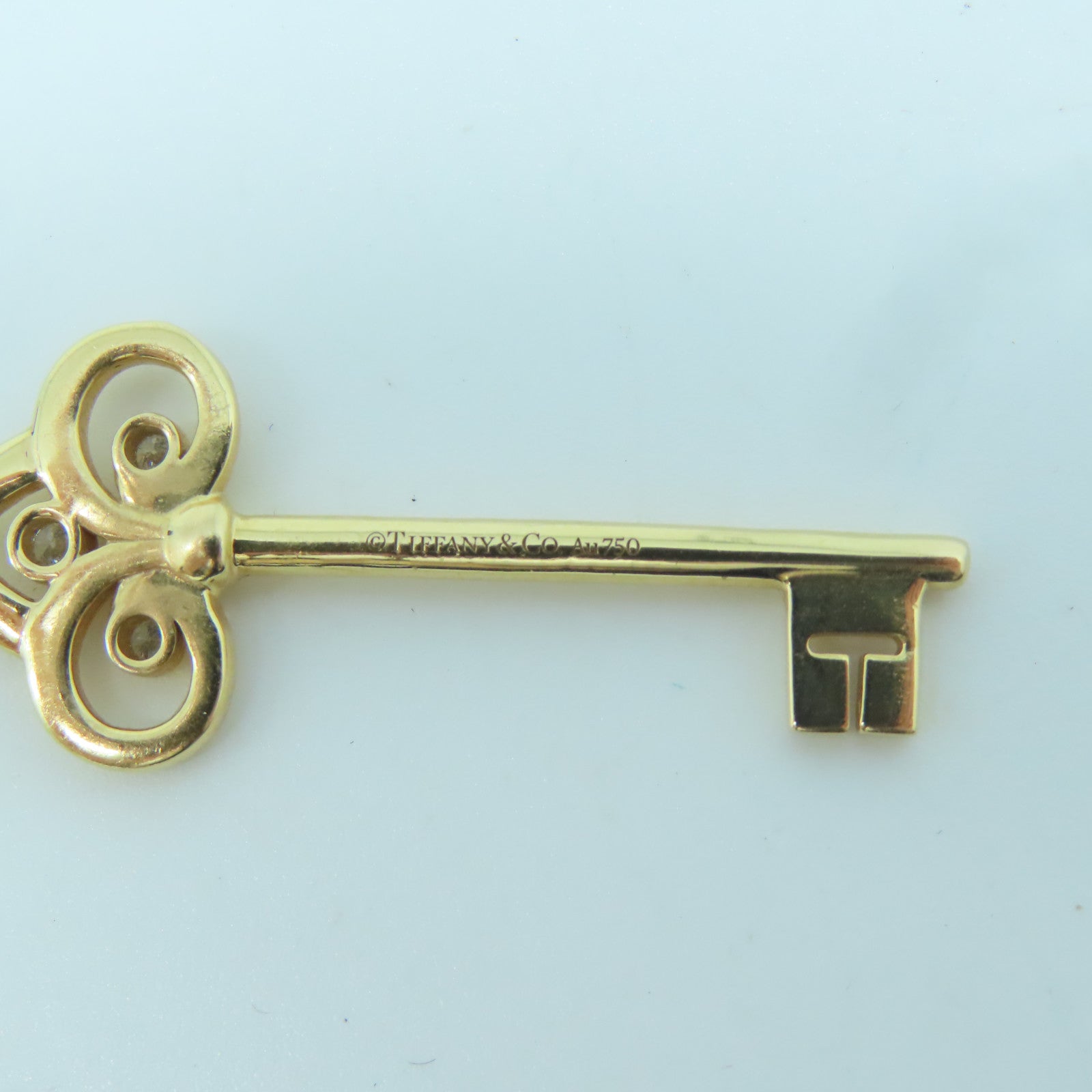 TIFFANY＆CO 【激減優惠】18K黃金Keys Fleur Necklace項鍊