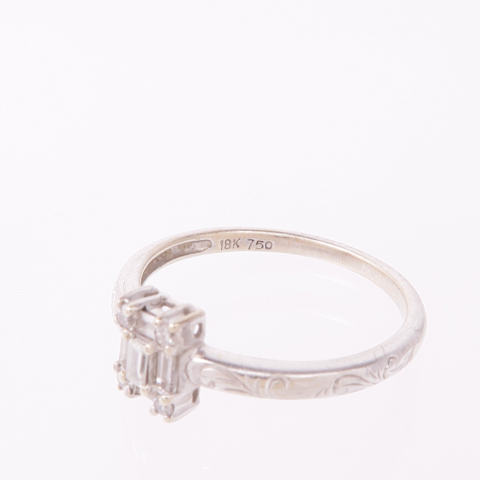JEWELRY 【激減優惠】18K白金Diamond Ring鑽石戒指US#7.5