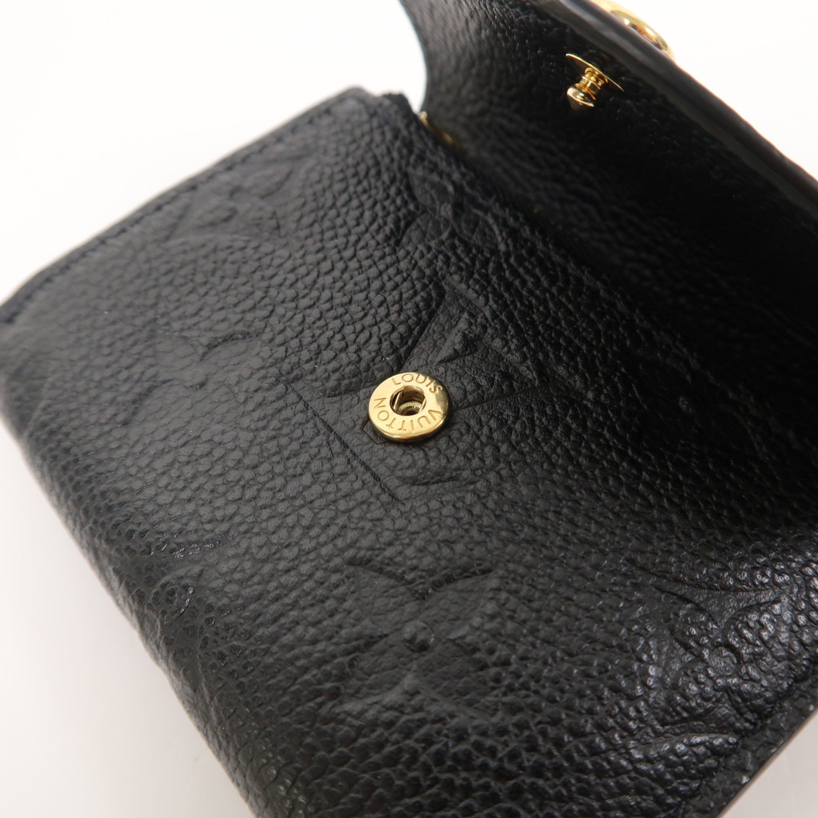 LOUIS VUITTON Monogram Empreinte Zoe Wallet金扣錢包黑色