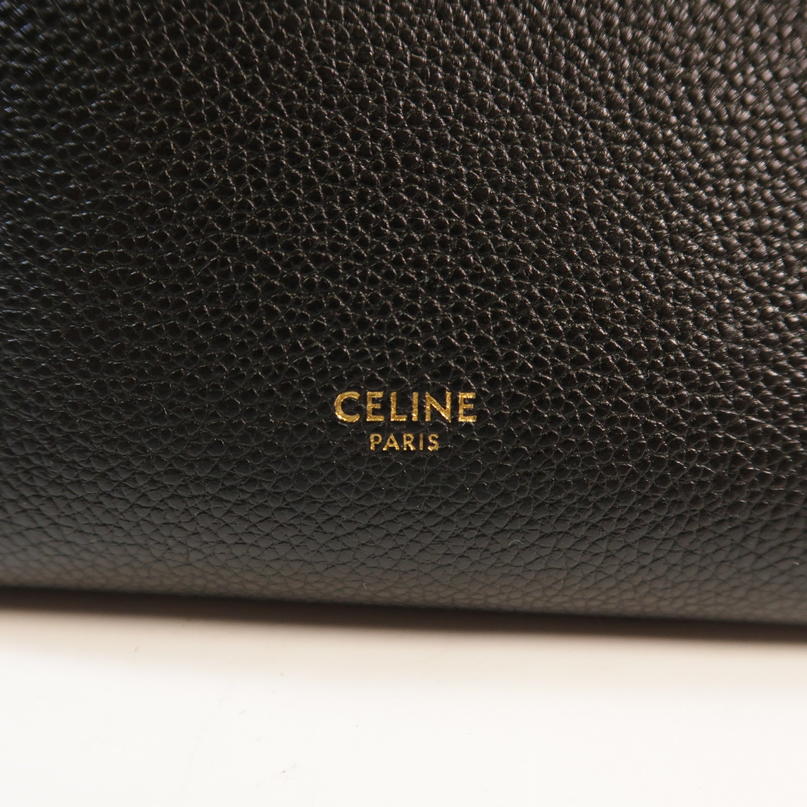 CELINE 【激減優惠】牛皮皮革Sangle Bucket Small金扣肩背袋
