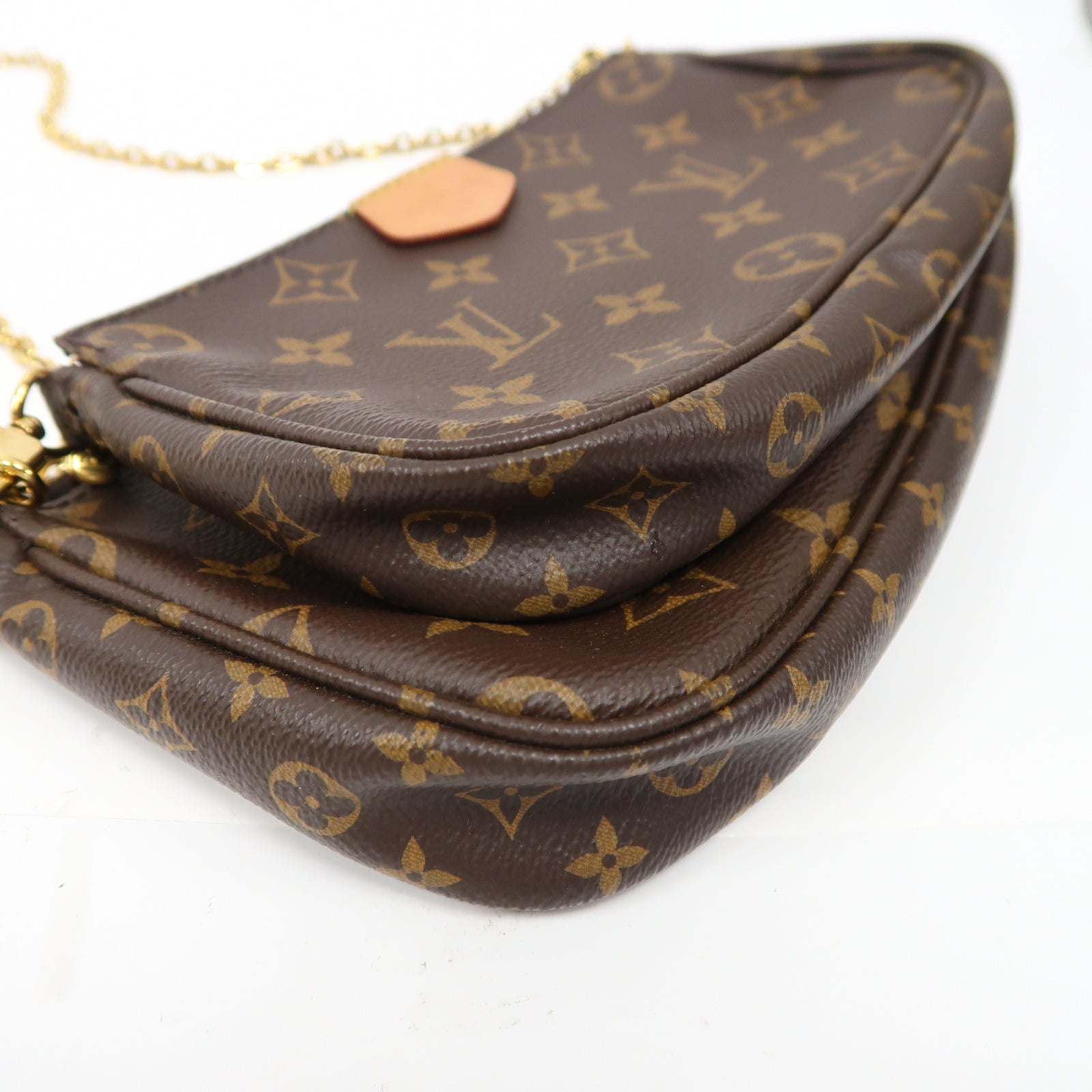 LOUIS VUITTON 【激減優惠】Monogram Multi Pochette Accessoires Shoulder Bag金扣肩背袋啡色