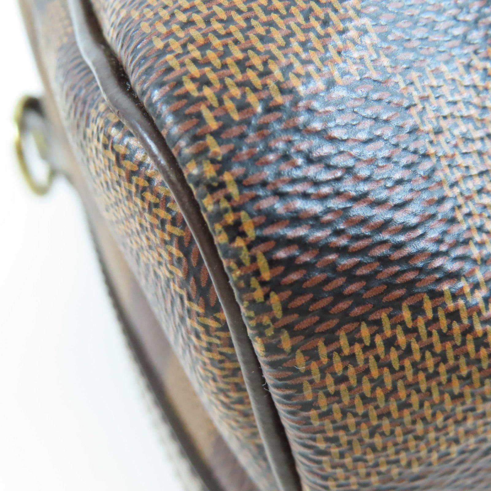 LOUIS VUITTON Damier Speedy Bandouliere 25金扣手挽肩背兩用袋棕色