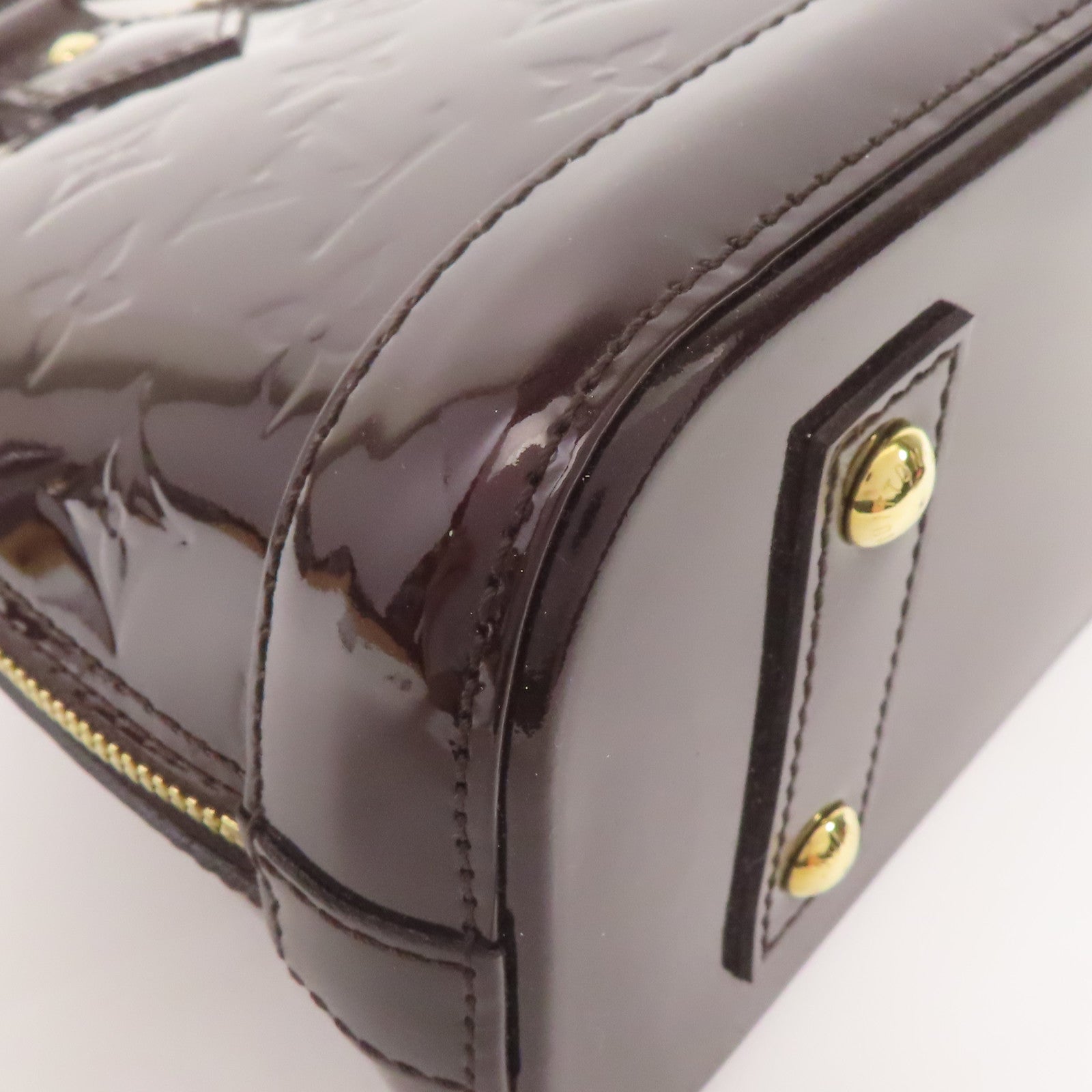 LOUIS VUITTON Vernis Alma BB金扣手挽肩背兩用袋
