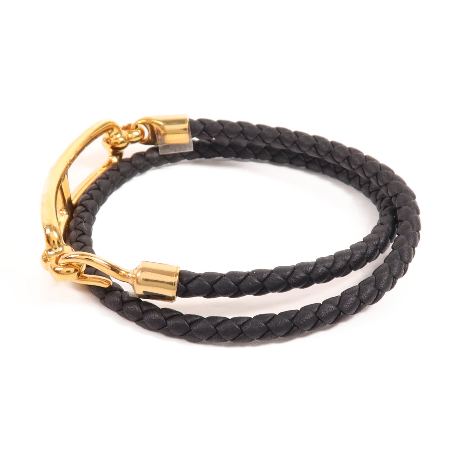 HERMES Swift皮革Roulis Double Tour金扣手鏈