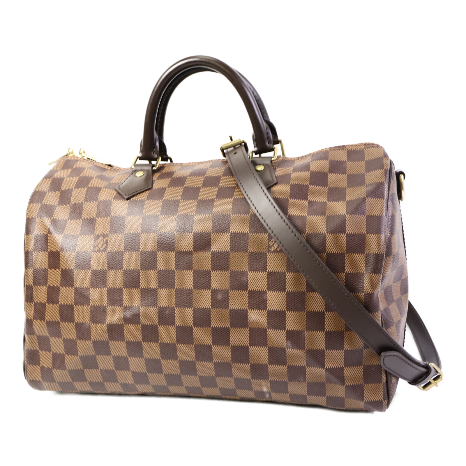 LOUIS VUITTON 【激減優惠】Damier Speedy Bandouliere 35手挽肩背兩用袋