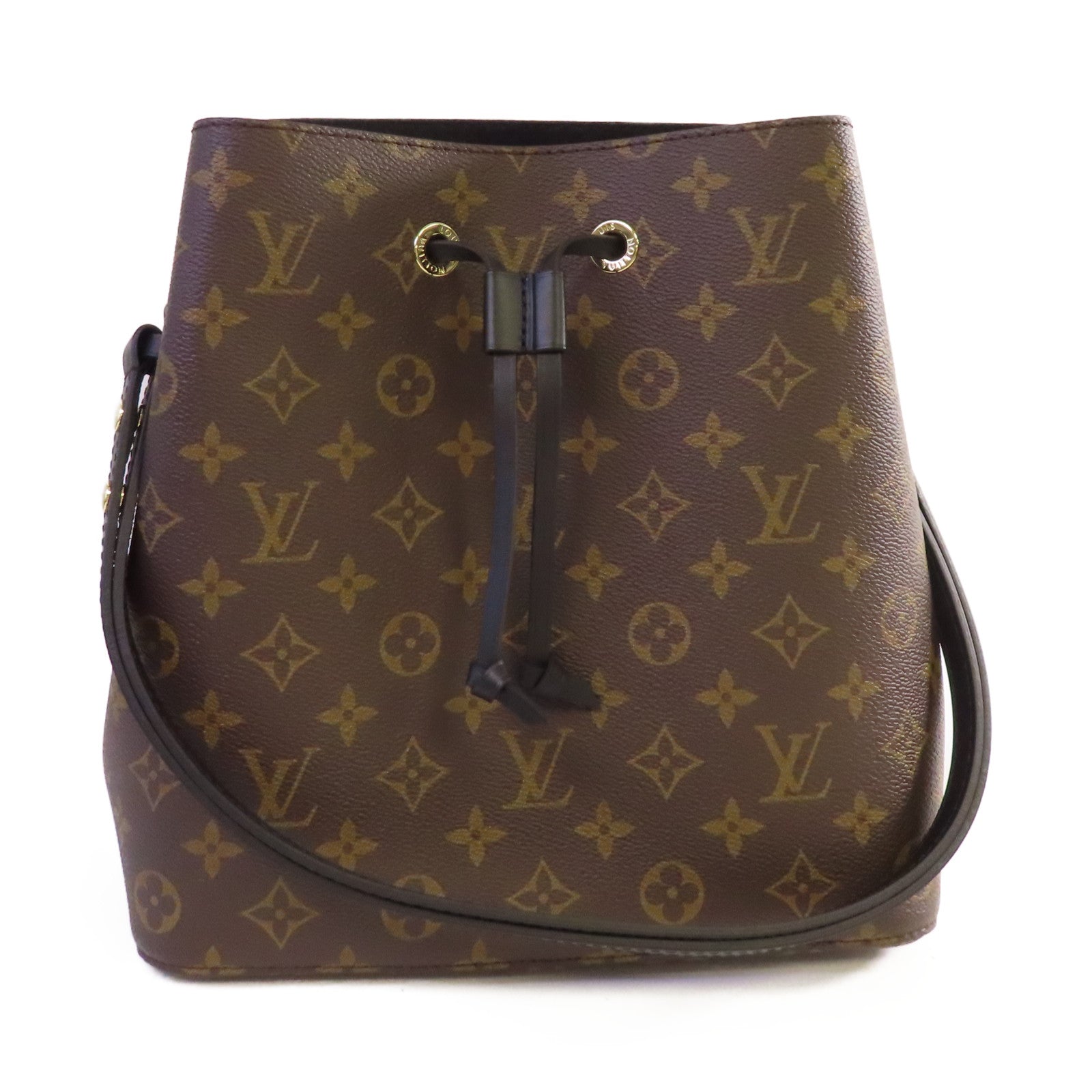 LOUIS VUITTON Monogram NeoNoe MM Shoulder Bag金扣肩背袋啡色