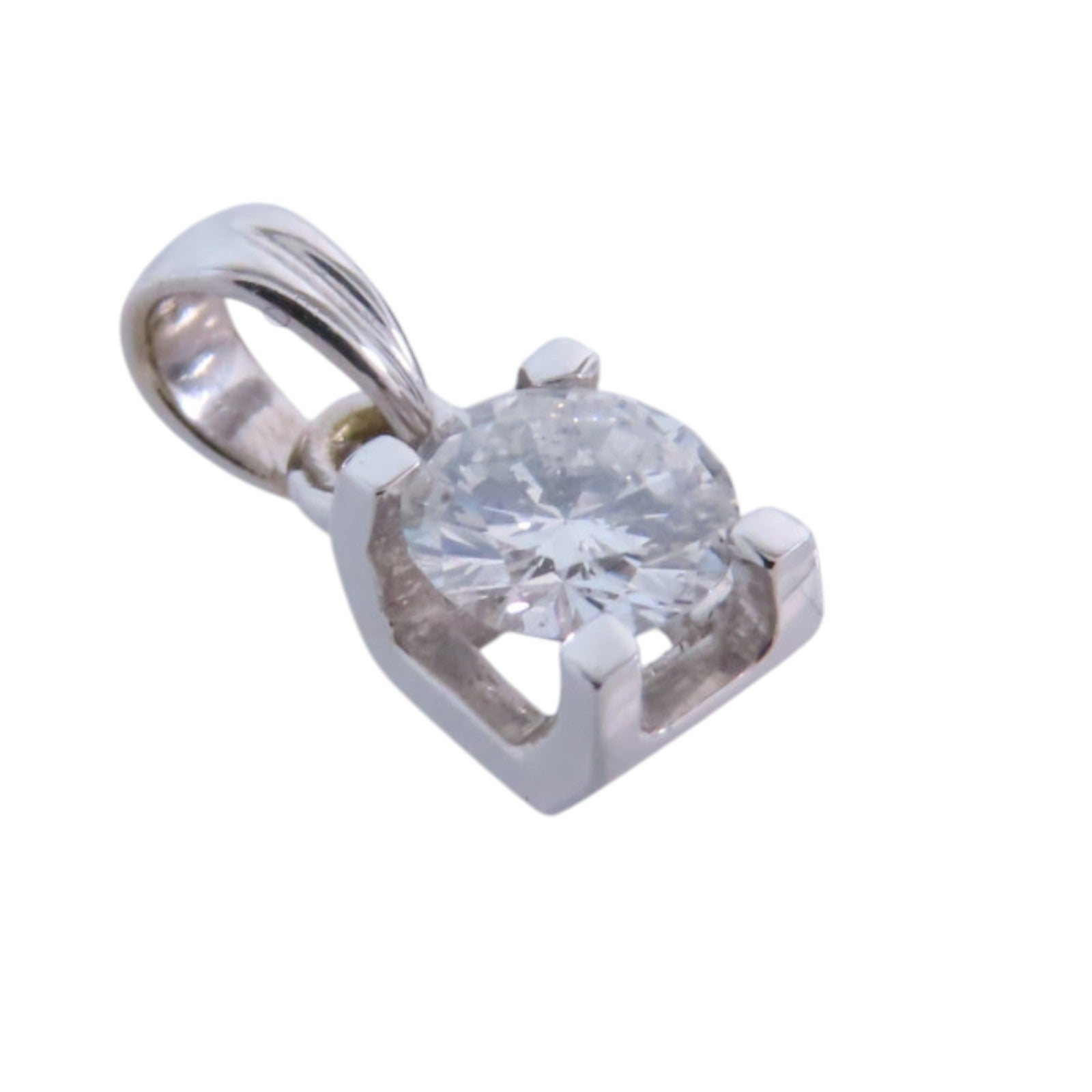JEWELRY 18K白金Diamond Pendant Top鑽石吊墜頭扣