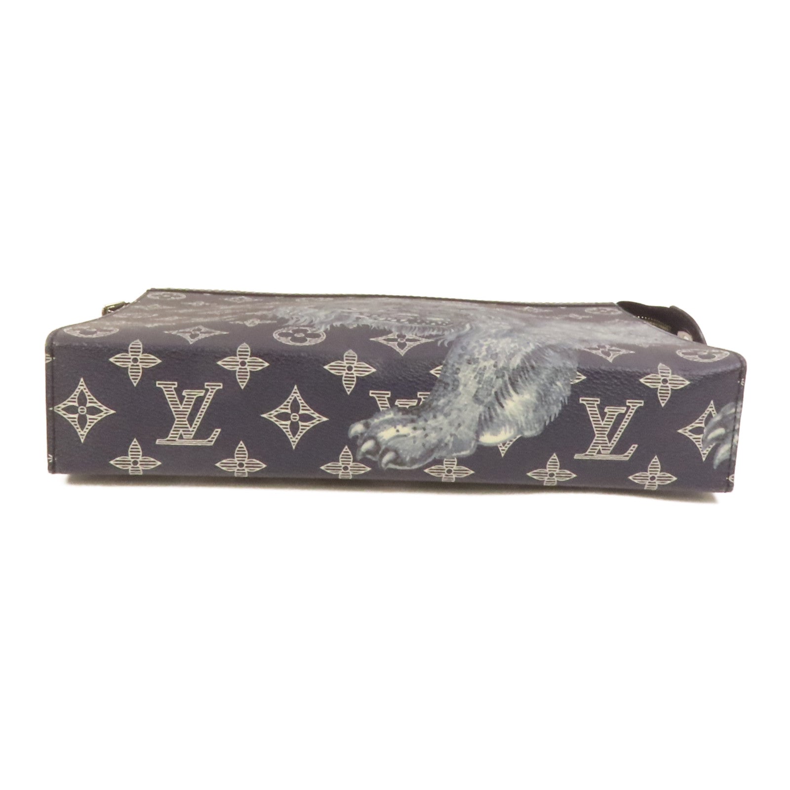 LOUIS VUITTON Savane Monogram Pochette Voyagay銀扣手拿包