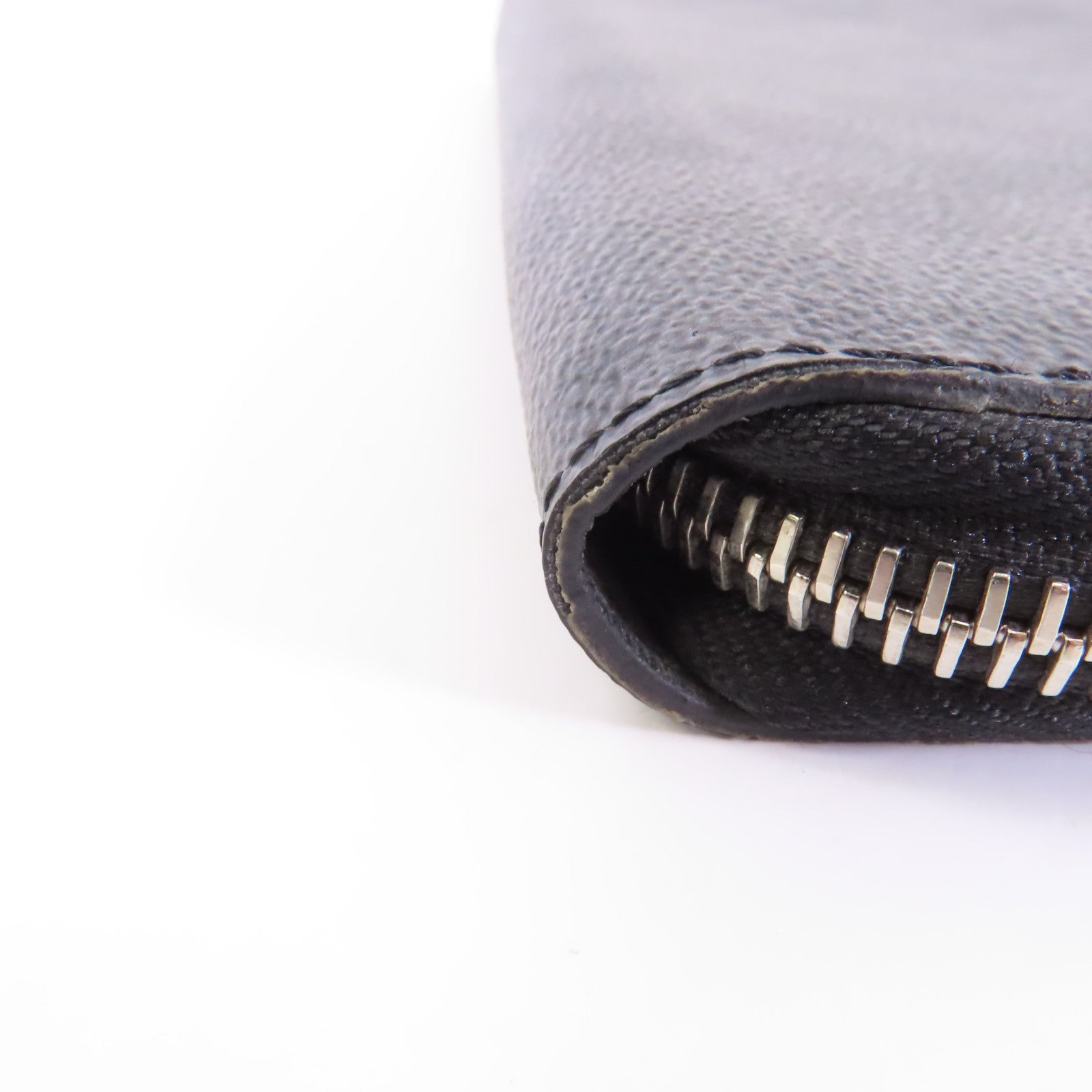 LOUIS VUITTON 【激減優惠】Damier Graphite Zippy Organizer Wallet銀扣長錢包黑色/灰色