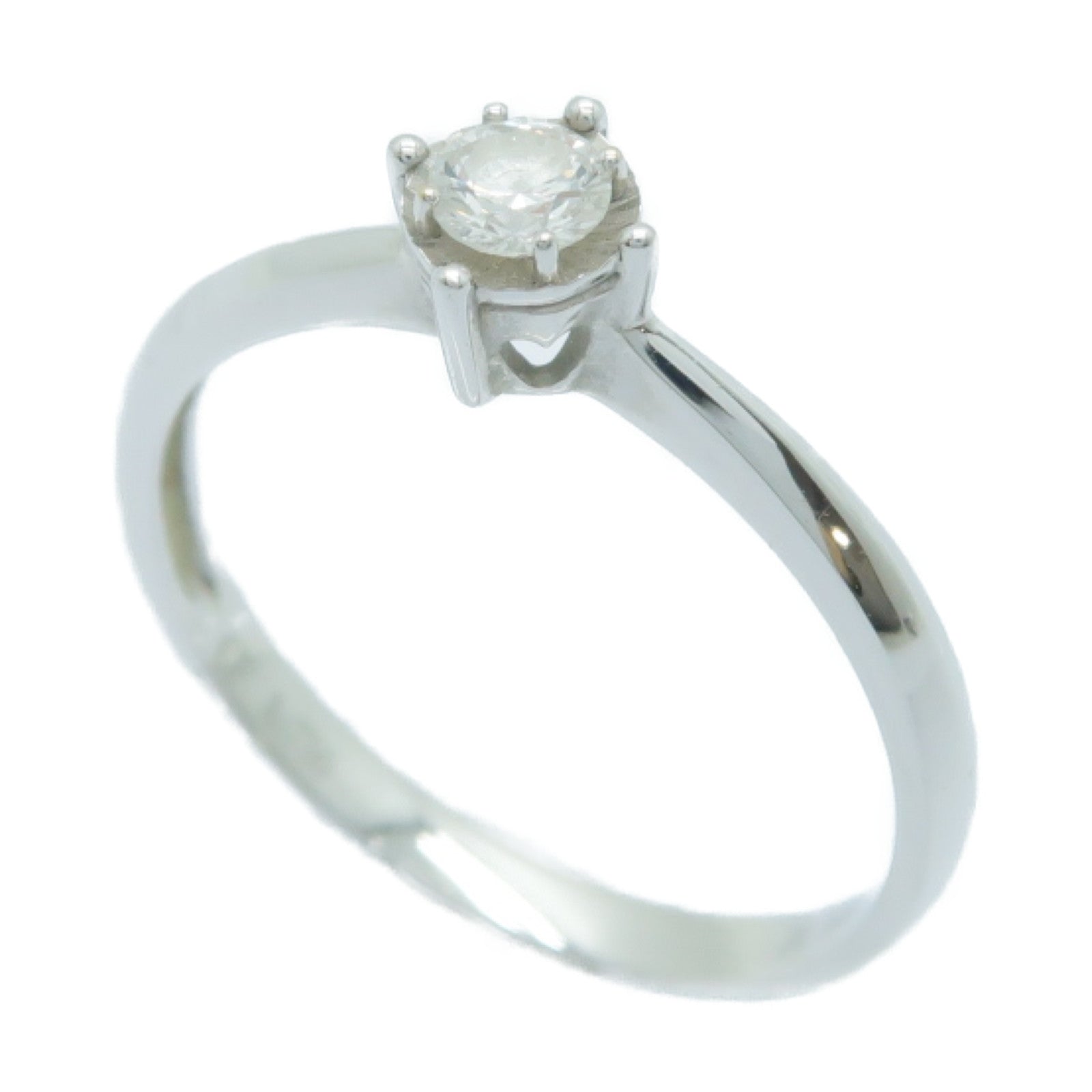 JEWELRY 【激減優惠】18K白金Diamond Ring 0.16ct鑽石戒指US#6.5