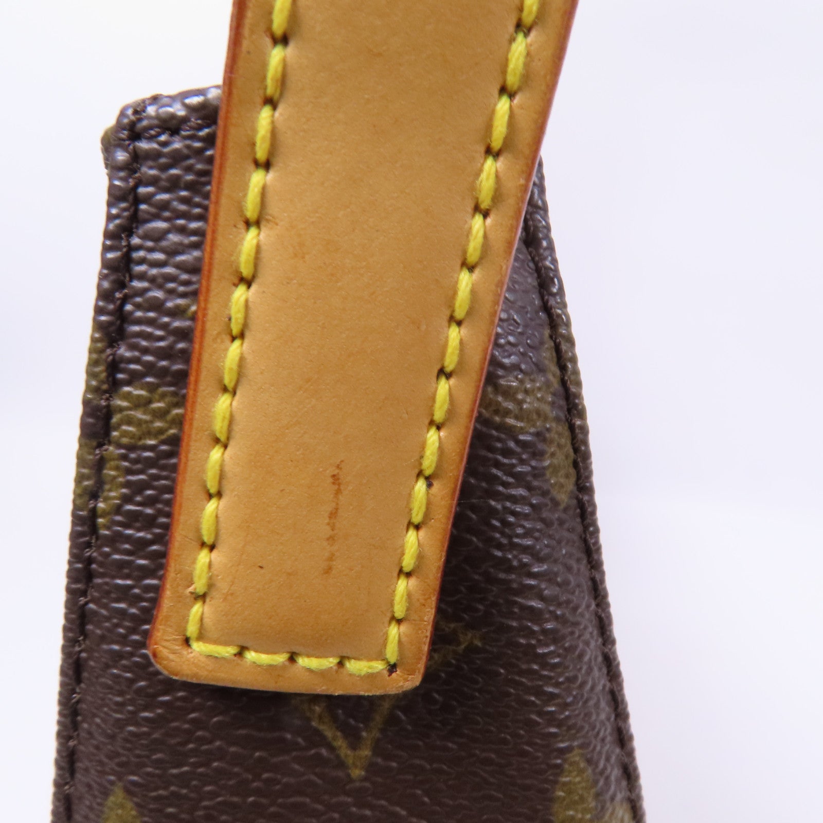 LOUIS VUITTON Monogram Looping MM金扣肩背袋棕色