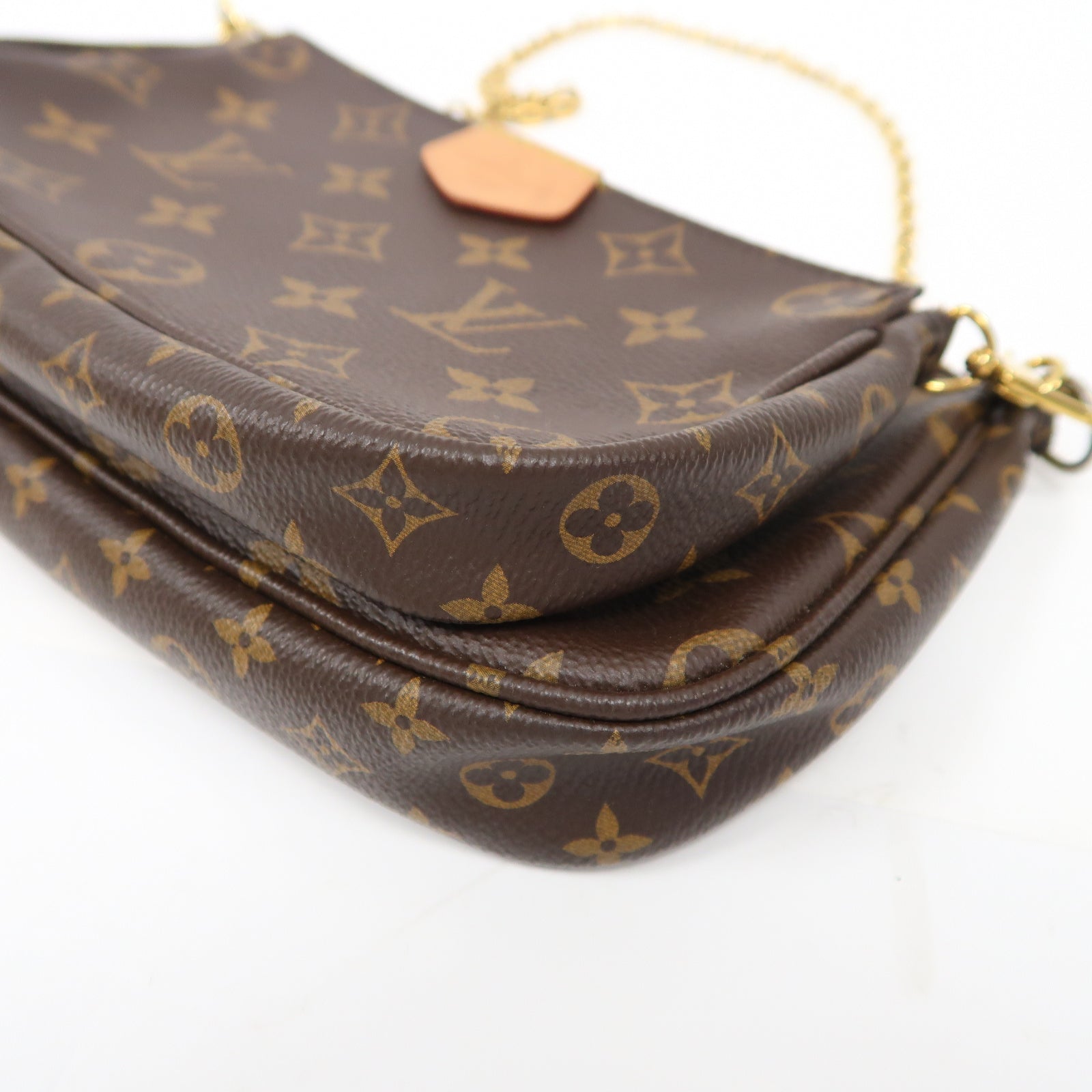 LOUIS VUITTON 【激減優惠】Monogram Multi Pochette Accessoires Shoulder Bag金扣肩背袋啡色