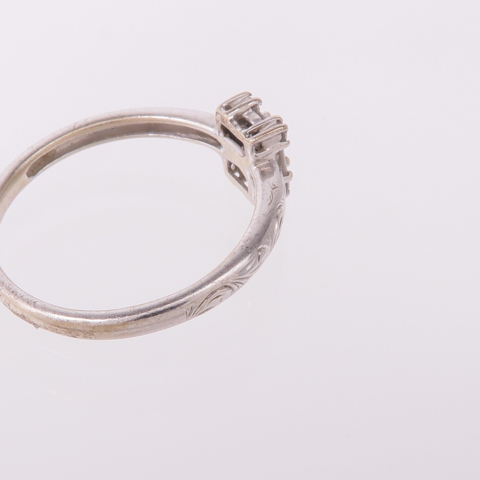 JEWELRY 【激減優惠】18K白金Diamond Ring鑽石戒指US#7.5