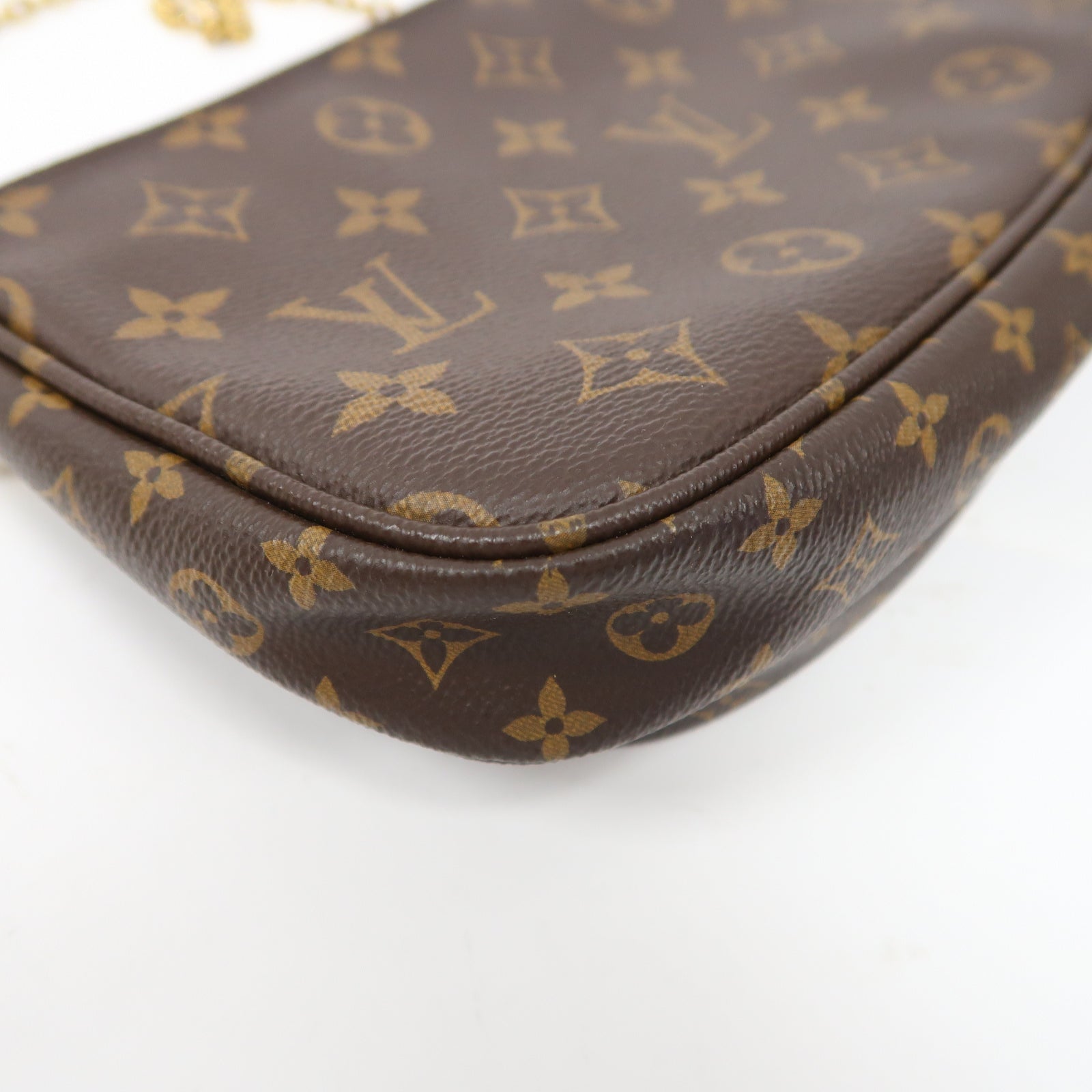 LOUIS VUITTON 【激減優惠】Monogram Multi Pochette Accessoires Shoulder Bag金扣肩背袋啡色