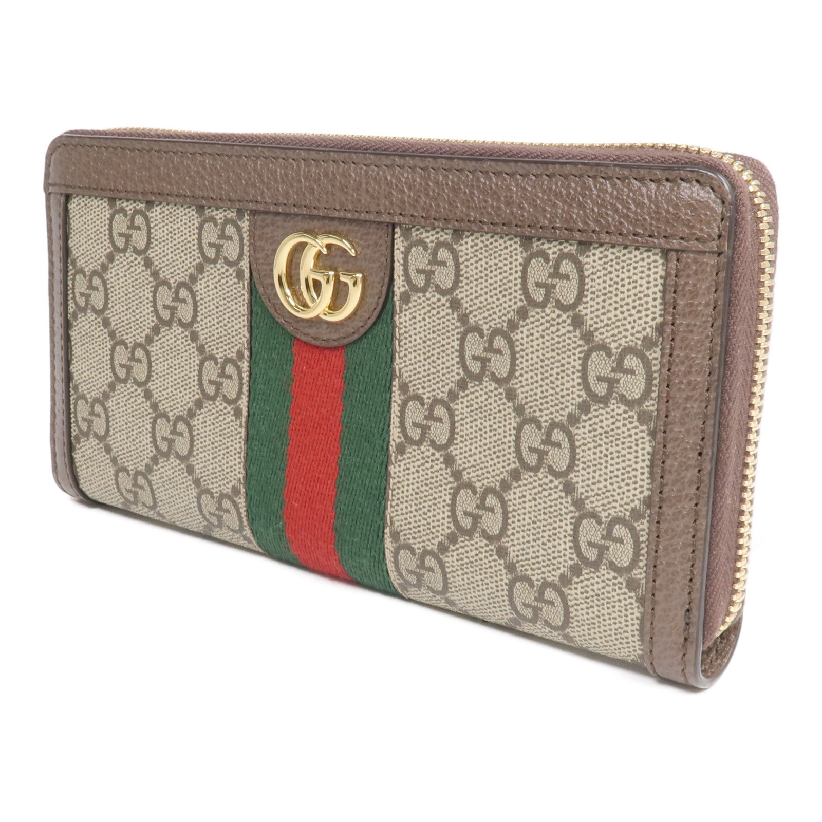 GUCCI 塗層帆布Ophidia GG Long Wallet金扣長錢包