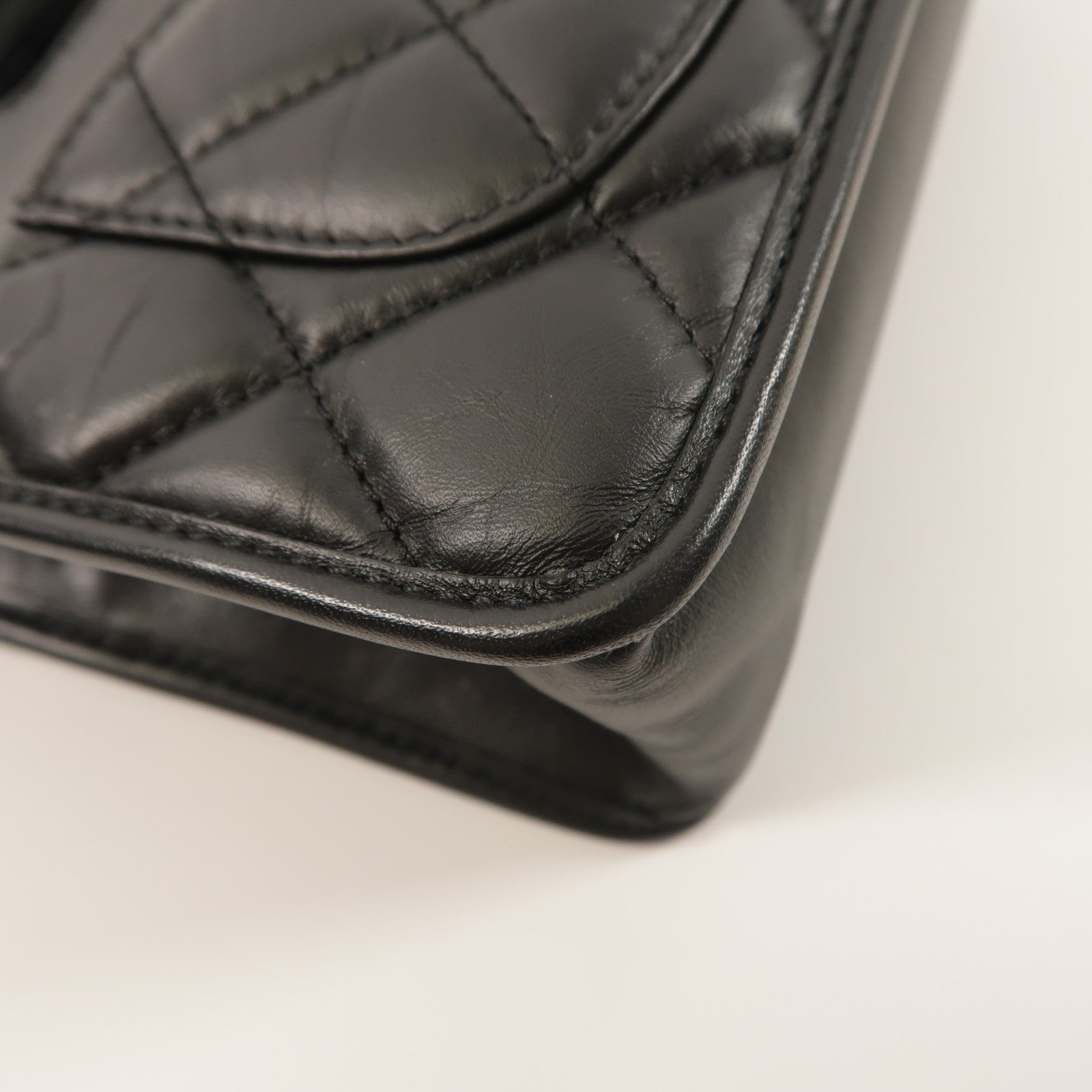 CHANEL 牛皮皮革Mini Flap手挽肩背兩用袋