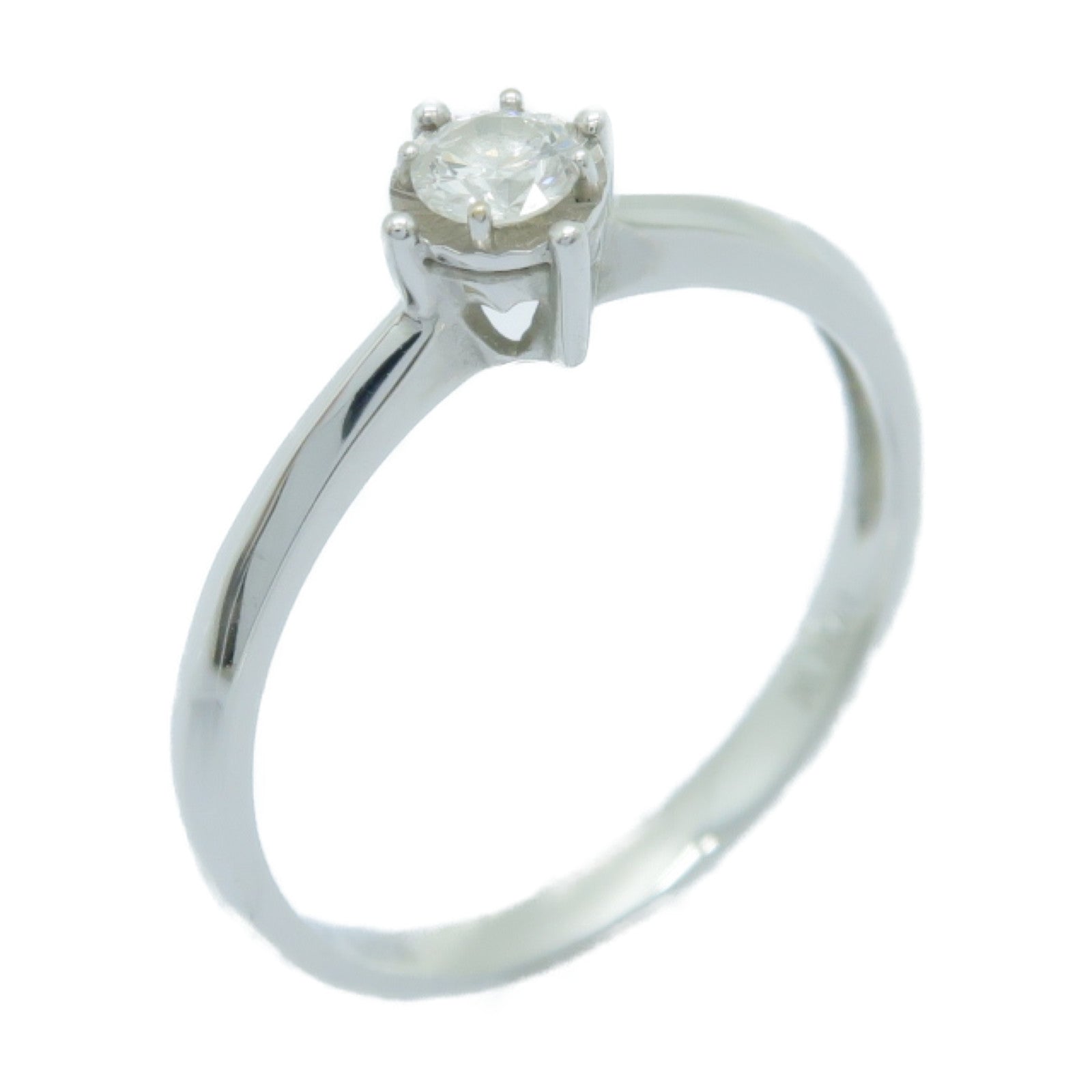 JEWELRY 【激減優惠】18K白金Diamond Ring 0.16ct鑽石戒指US#6.5