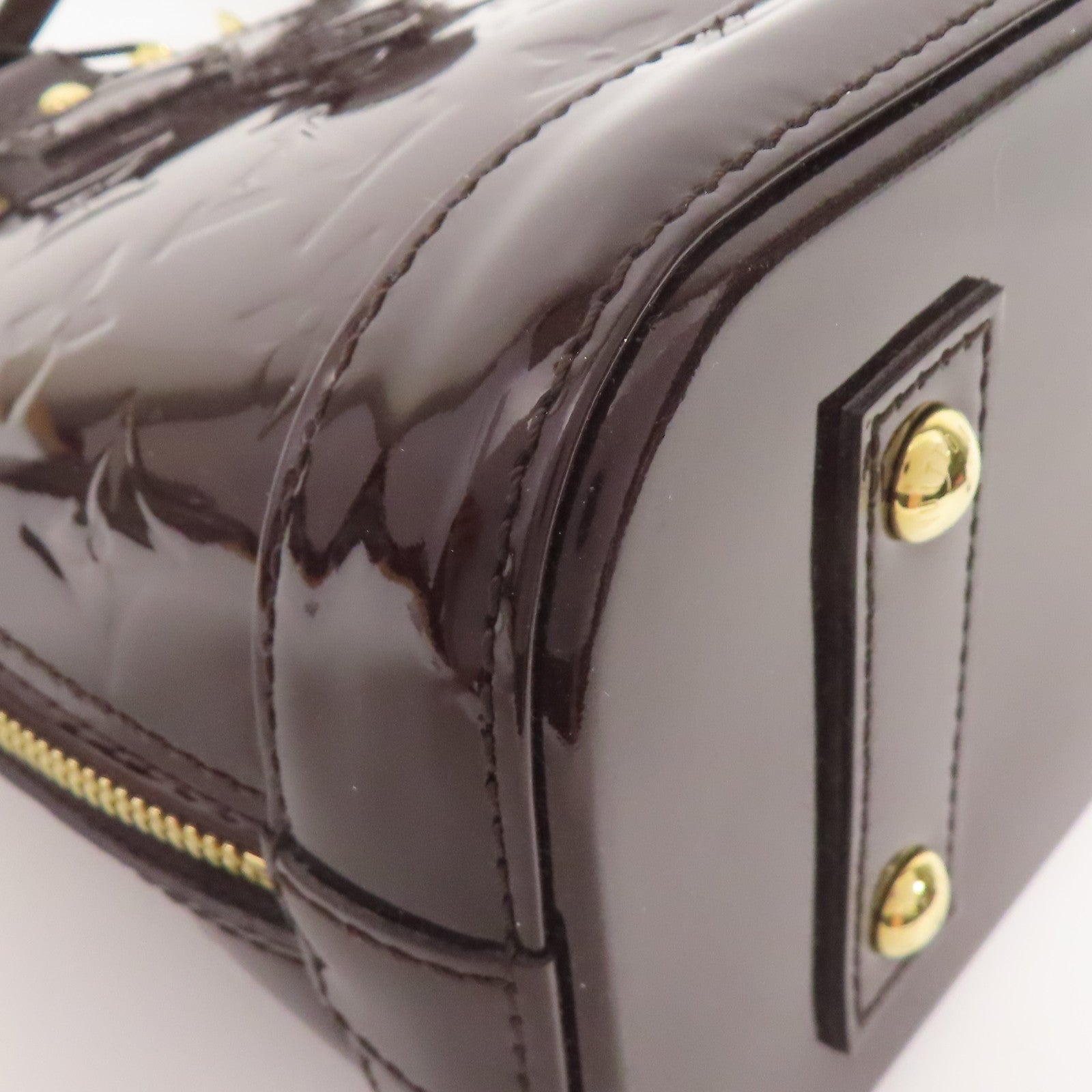 LOUIS VUITTON Vernis Alma BB金扣手挽肩背兩用袋