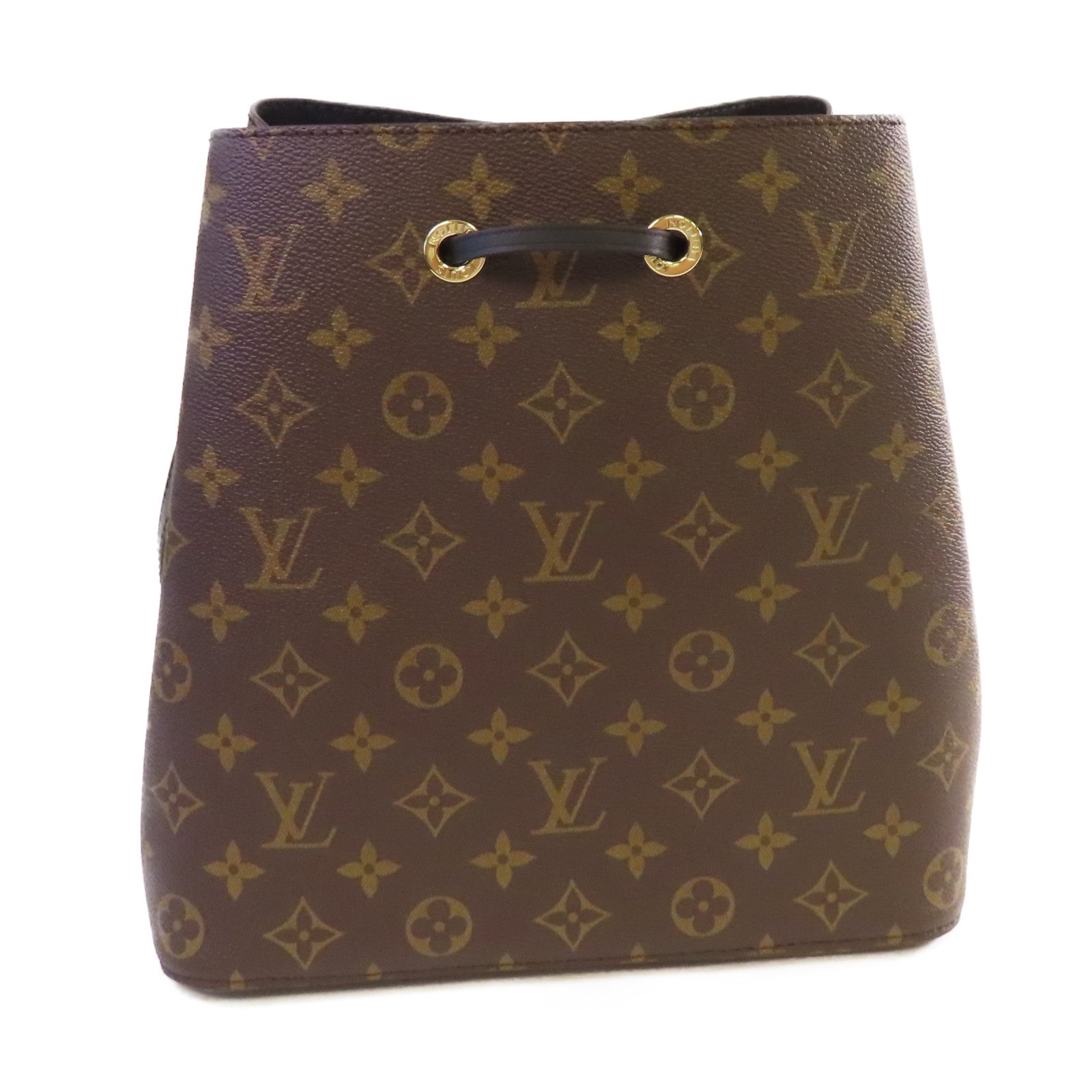 LOUIS VUITTON Monogram NeoNoe MM Shoulder Bag金扣肩背袋啡色